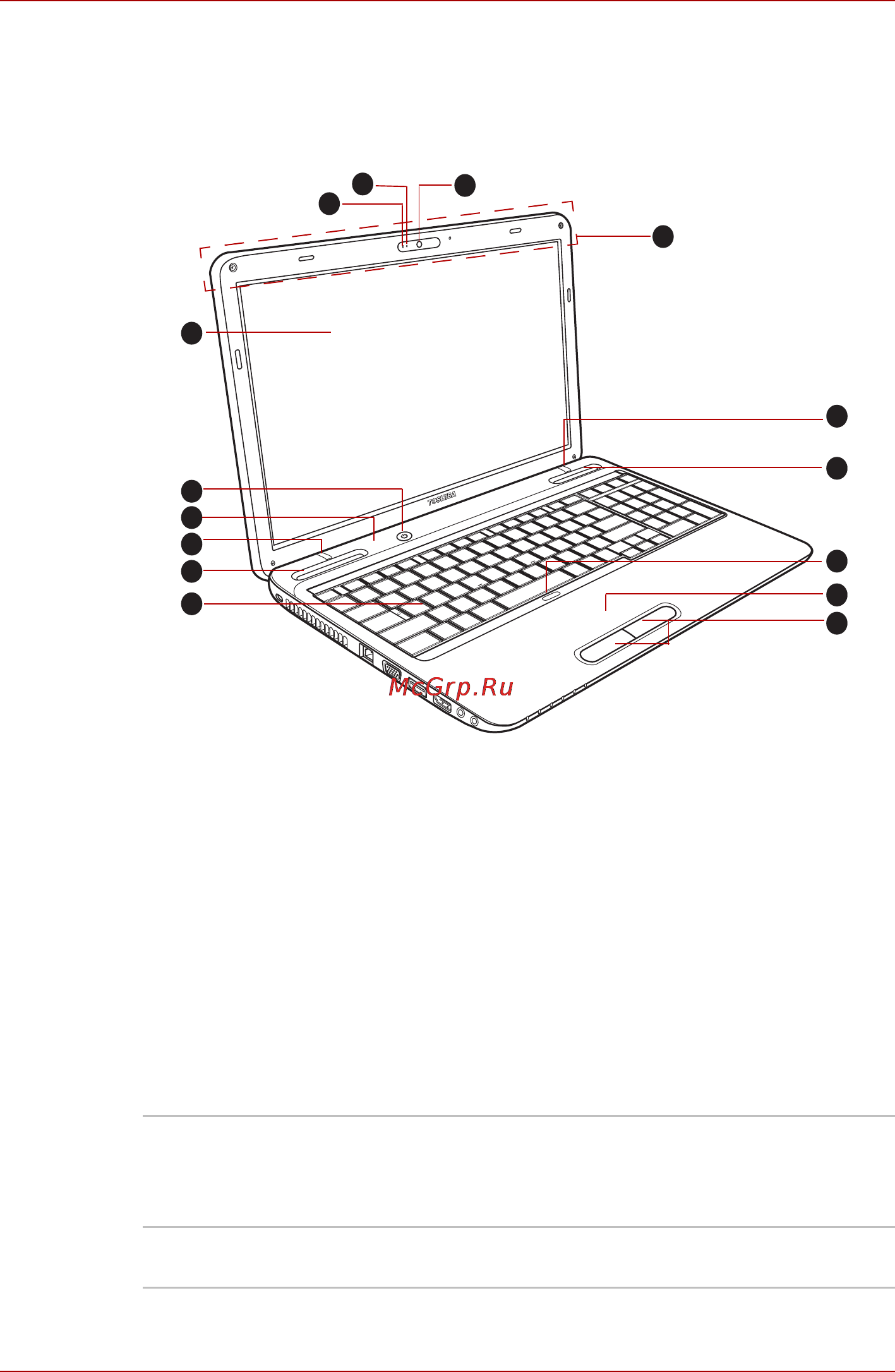 Toshiba Satellite L755D-11W [43/205] Вид спереди с открытым дисплеем