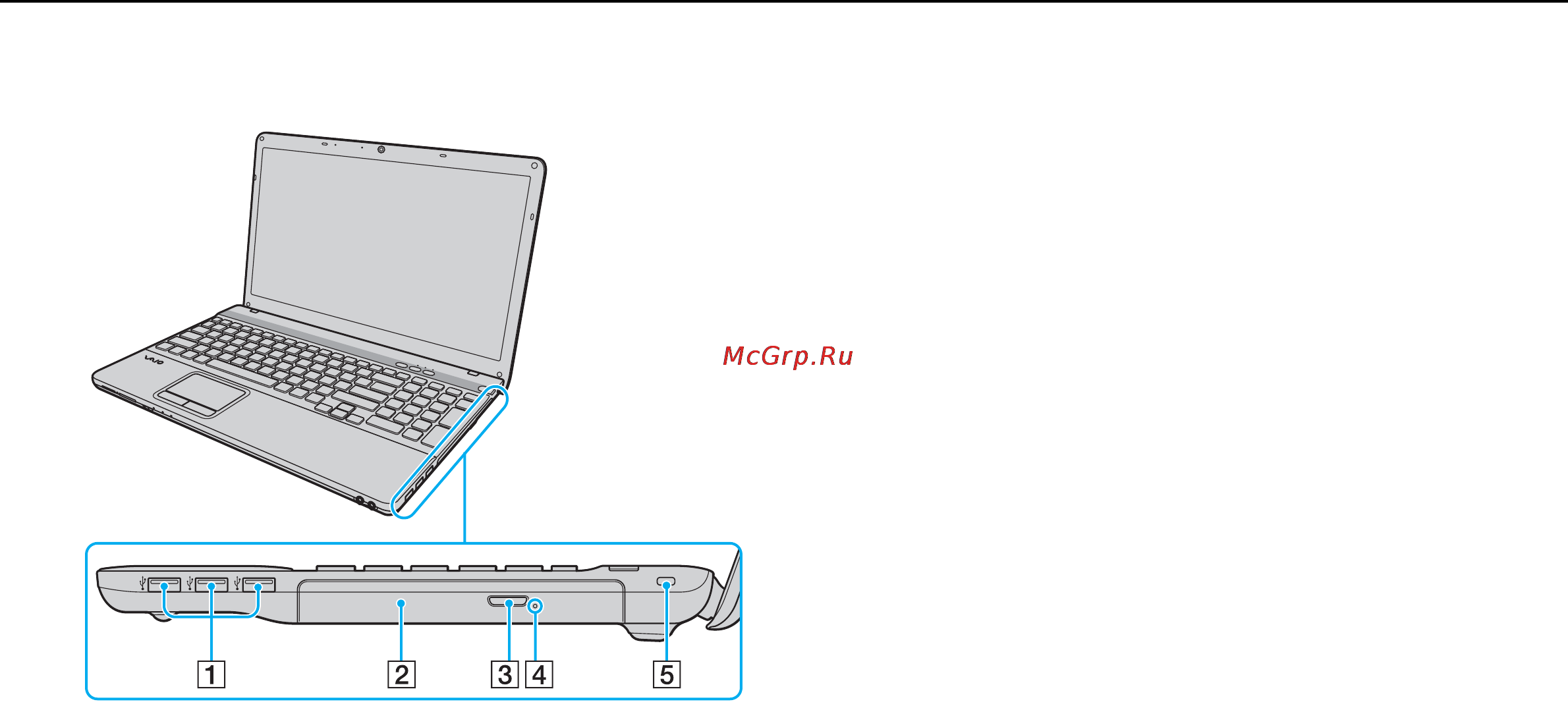 Sony VPCEG1S1R/W White [13/167] Вид справа