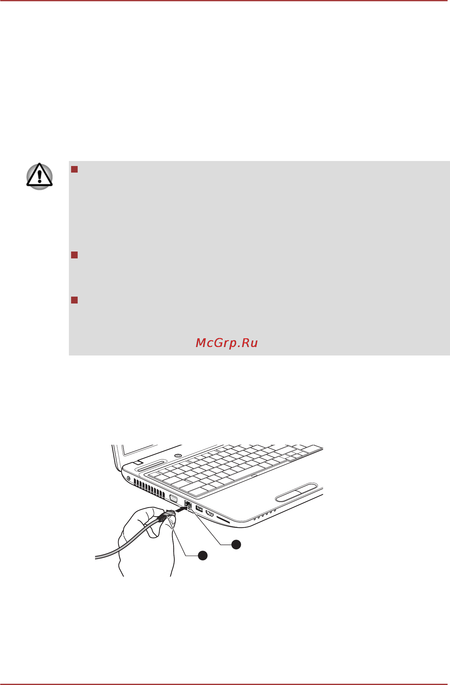 Toshiba Satellite L775-13G [87/202] Подключение сетевого кабеля