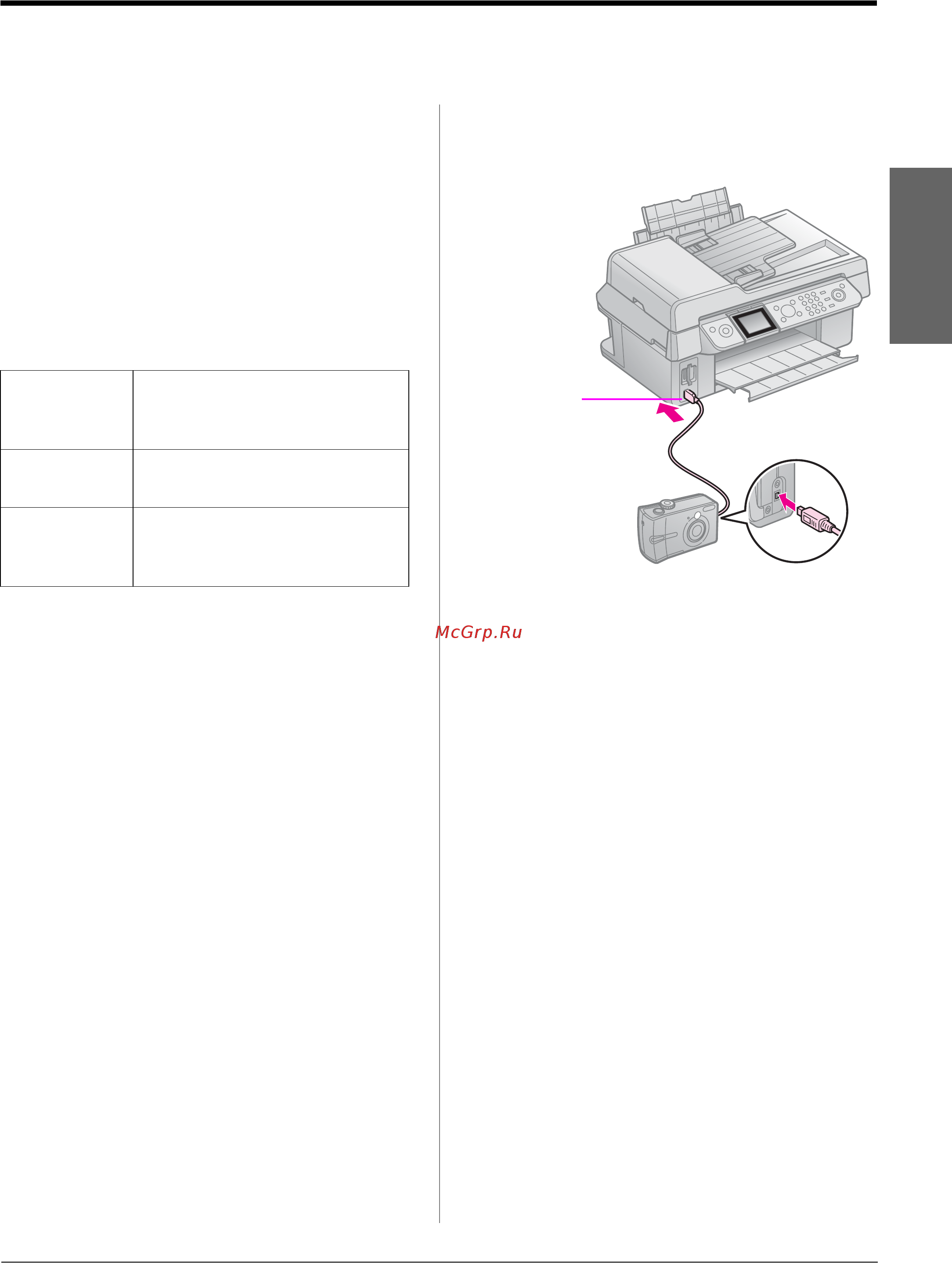 Epson Stylus CX9300F [29/47] Pictbridge или usb direct print