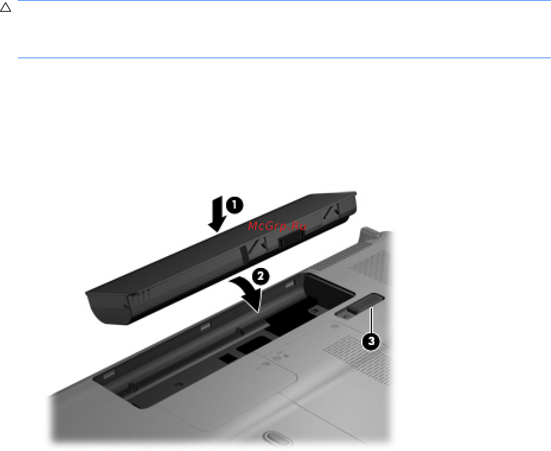 Compaq CQ61-424ER WN515EA [82/271] Установка и извлечение аккумуляторной батареи