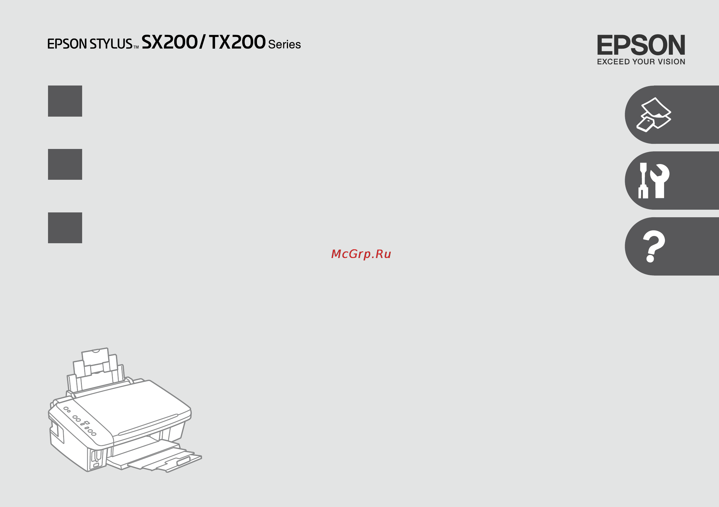 Epson Stylus TX200 Инструкция по эксплуатации онлайн
