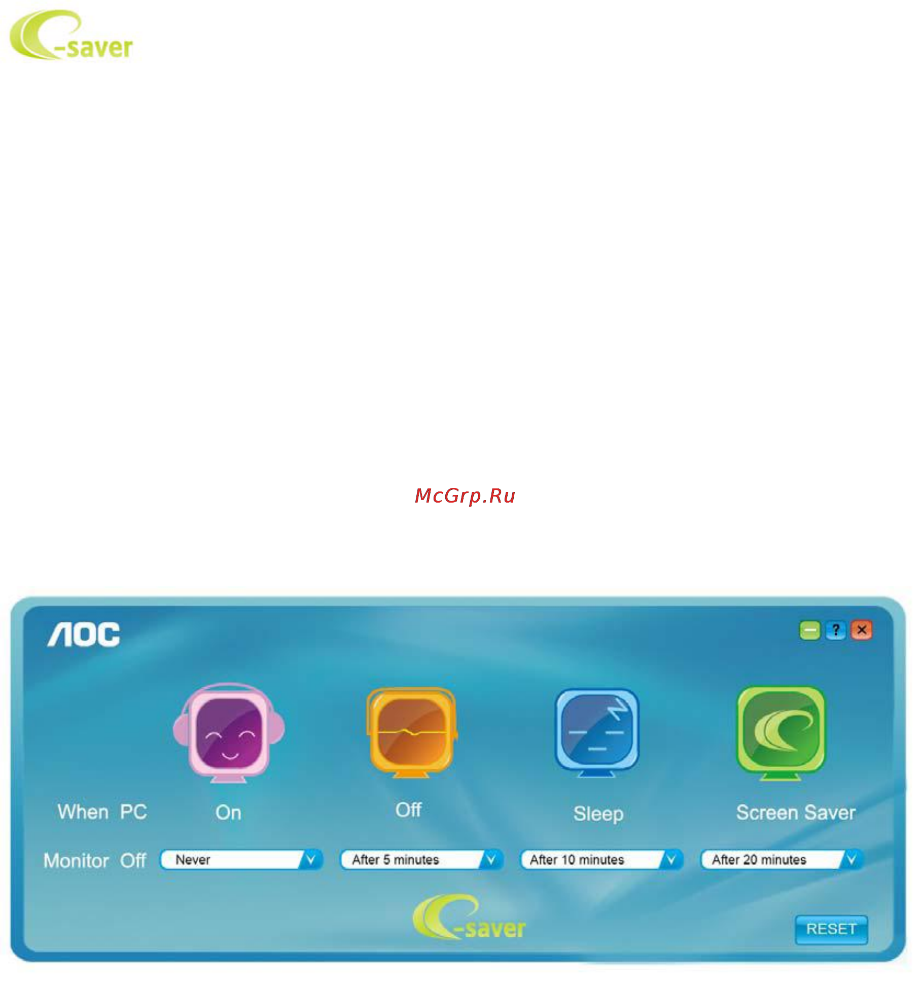 AOC E2240vwa [48/62] E saver
