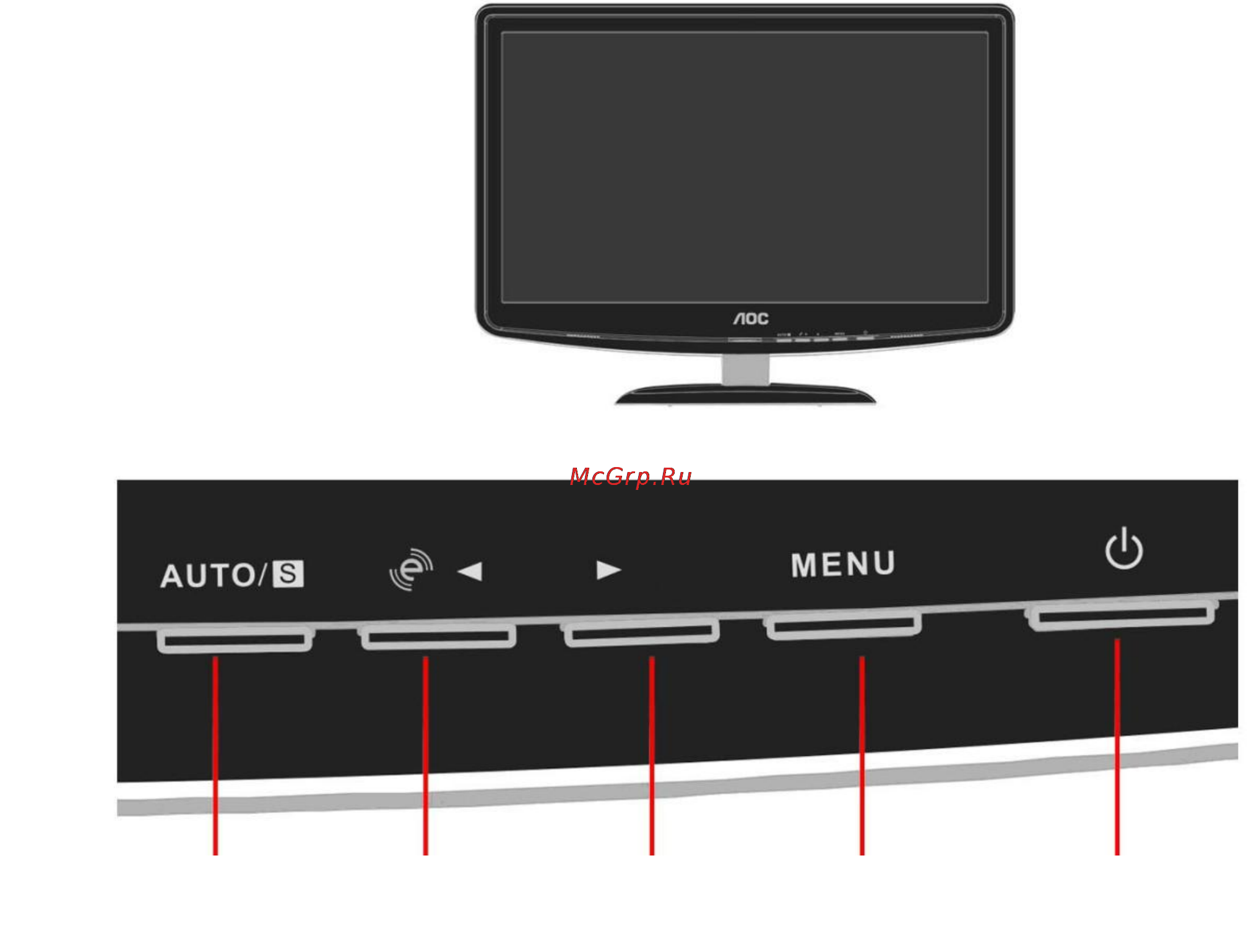AOC E2440VA [17/63] Гopячиe клaвиши