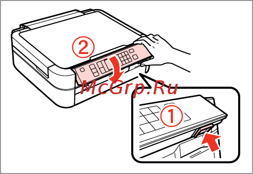 Epson Stylus Photo PX660 [15/96] Adjusting angle of control panel