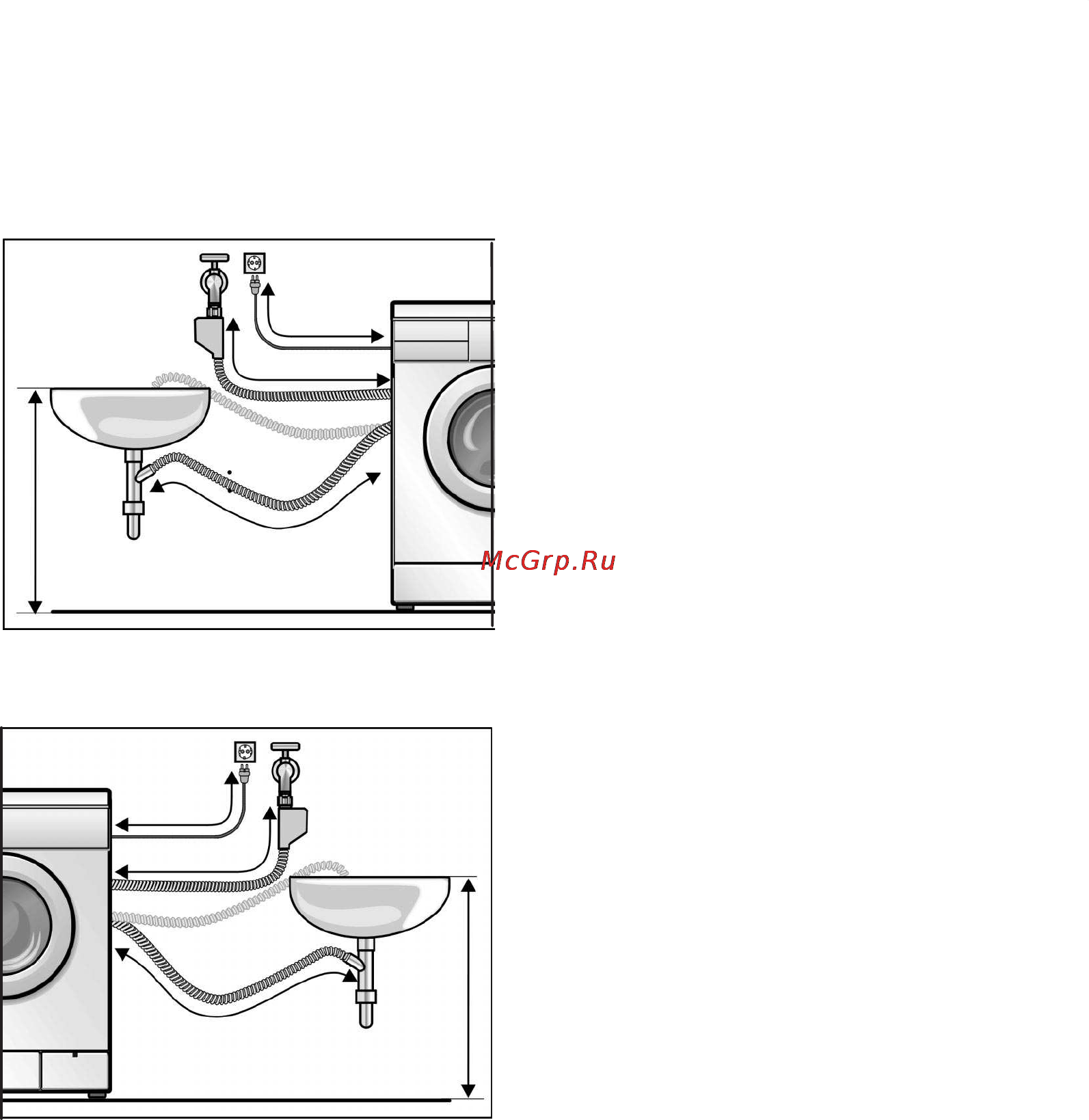 Siemens WIQ1430EU [67/72] Подключение воды