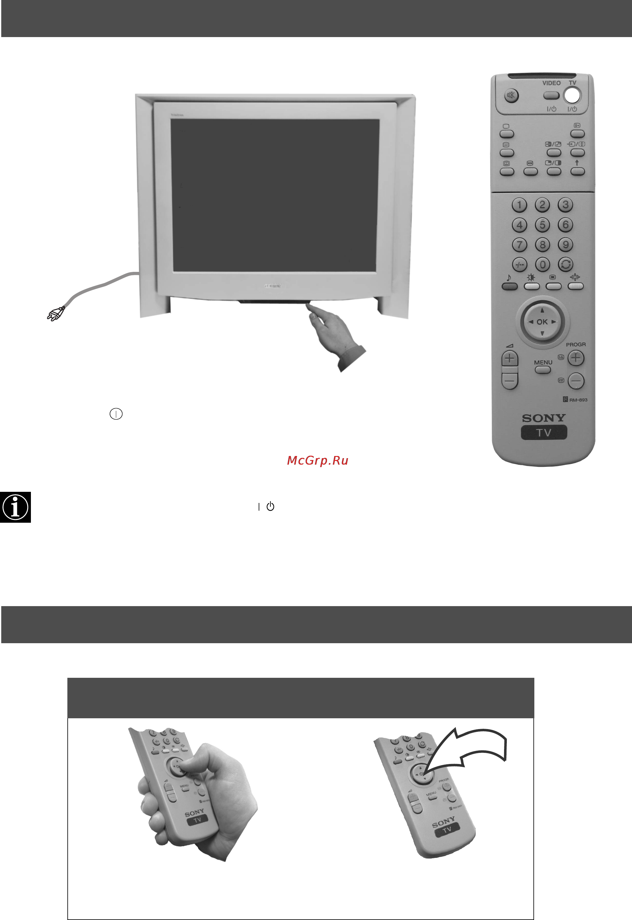 Sony TRINITRON KV-34FQ75K [60/160] Zapnutí televizoru