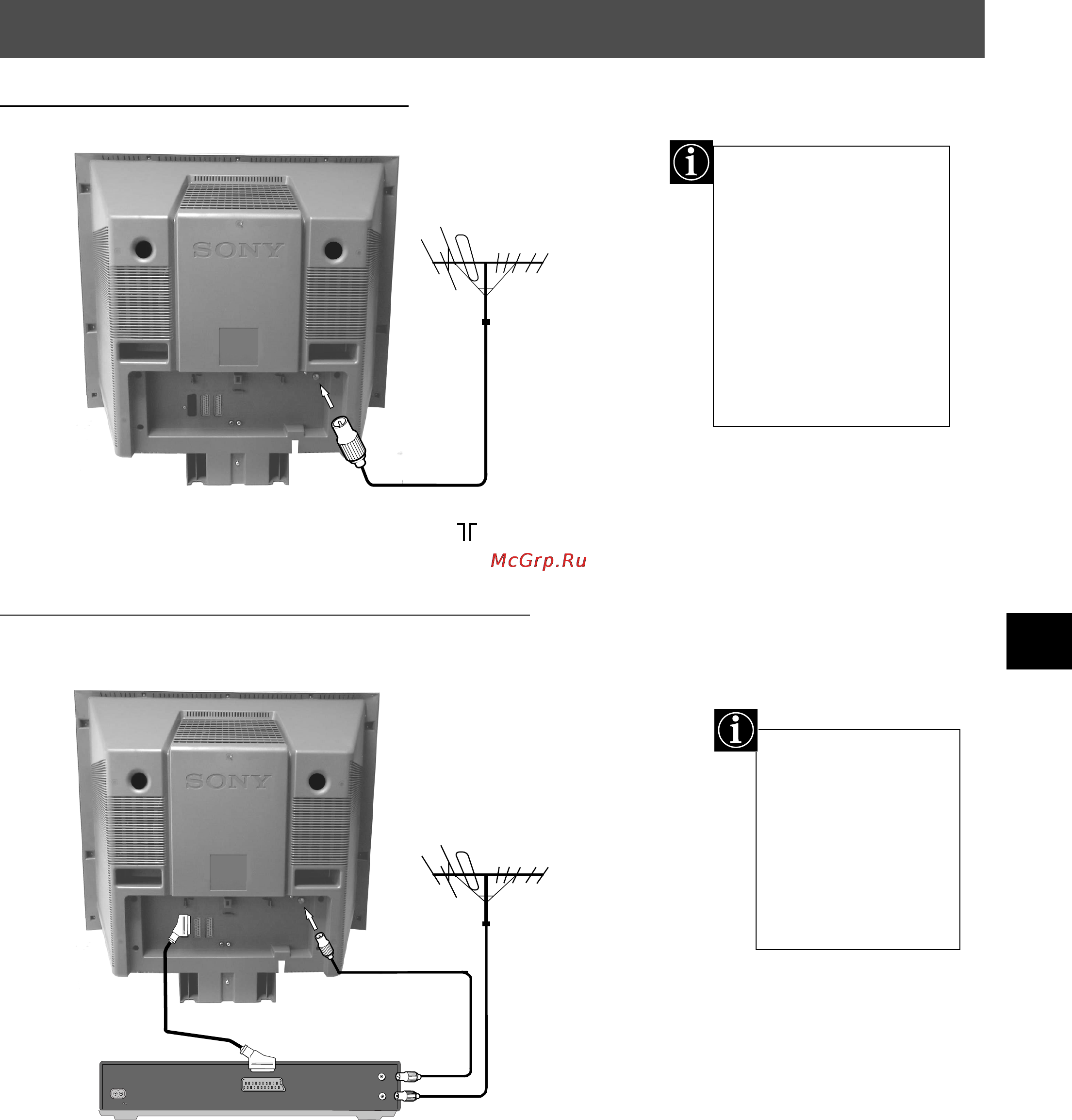 Sony TRINITRON KV-34FQ75K [7/160] Connecting the tv