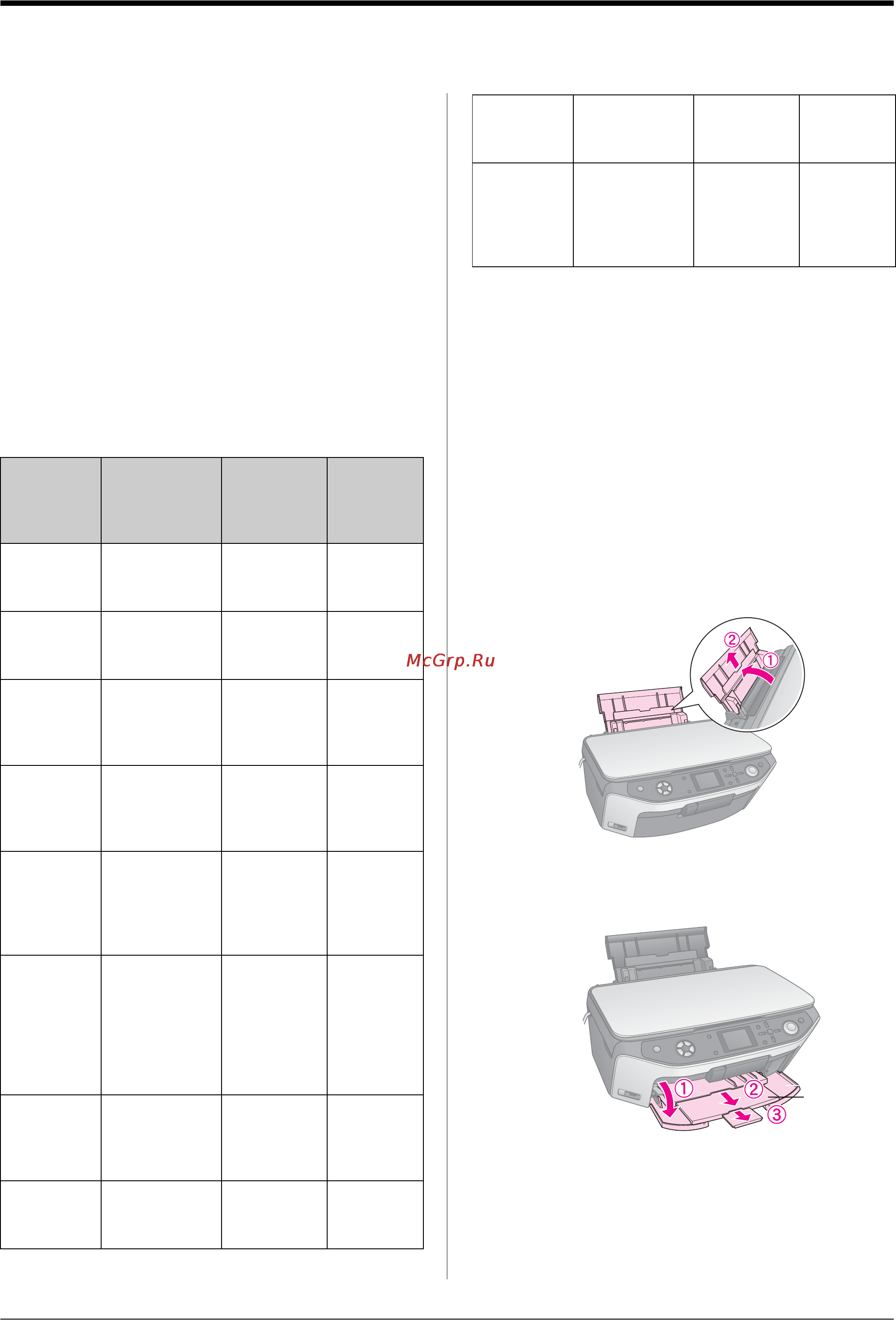 Epson Stylus Photo RX640 [4/64] Выбор бумаги