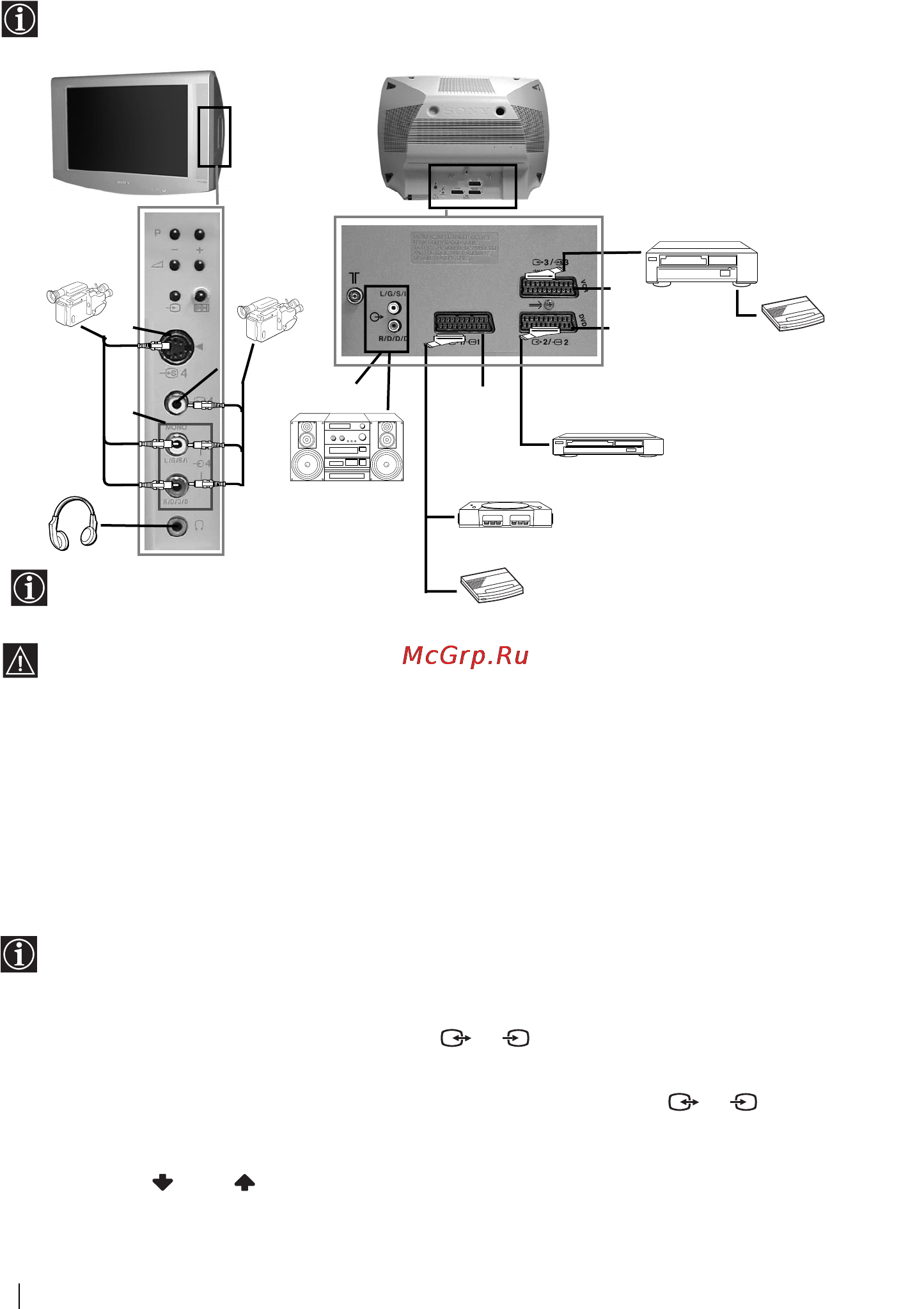 Sony KV-32LS60K [58/124] Připojení přídavných zařízení