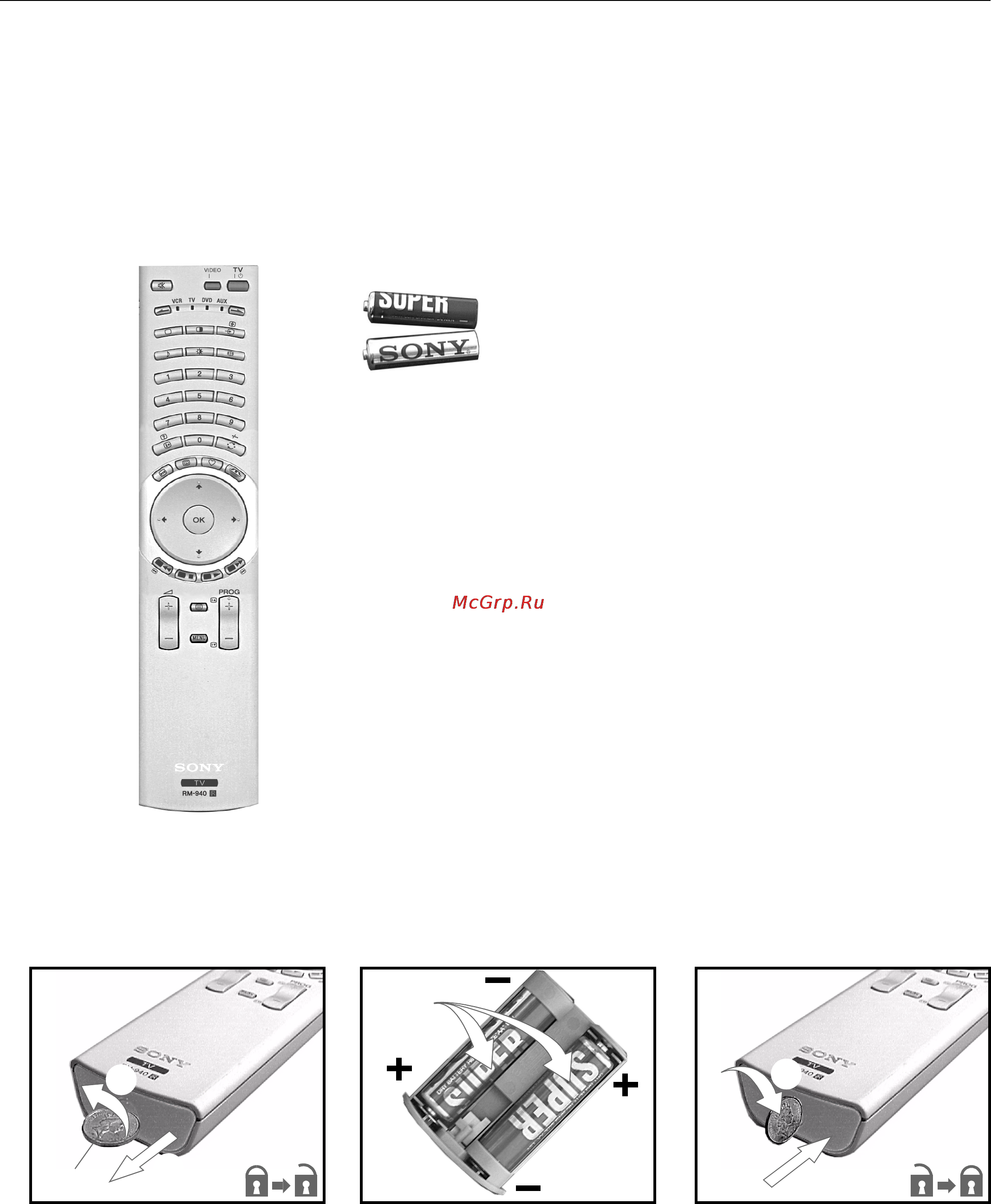 Sony KV-32HQ150K Инструкция по эксплуатации онлайн [6/148] 50550