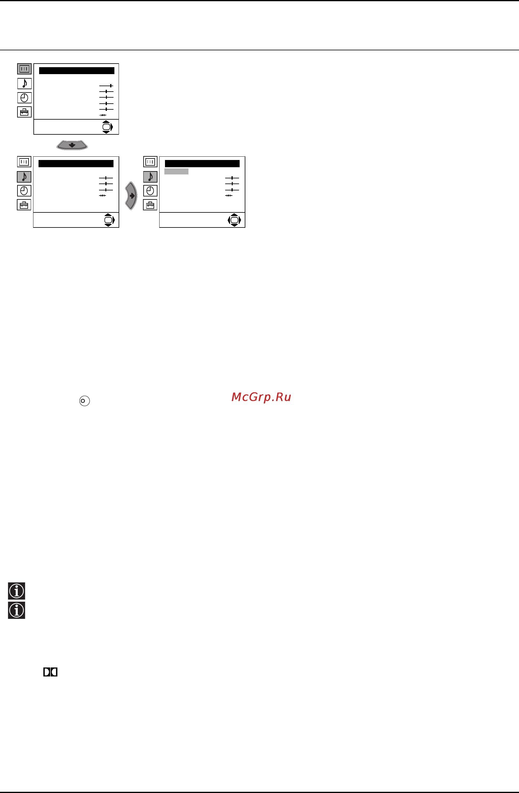 Sony KV-29XL71K [110/124] Введение и работа с системой меню