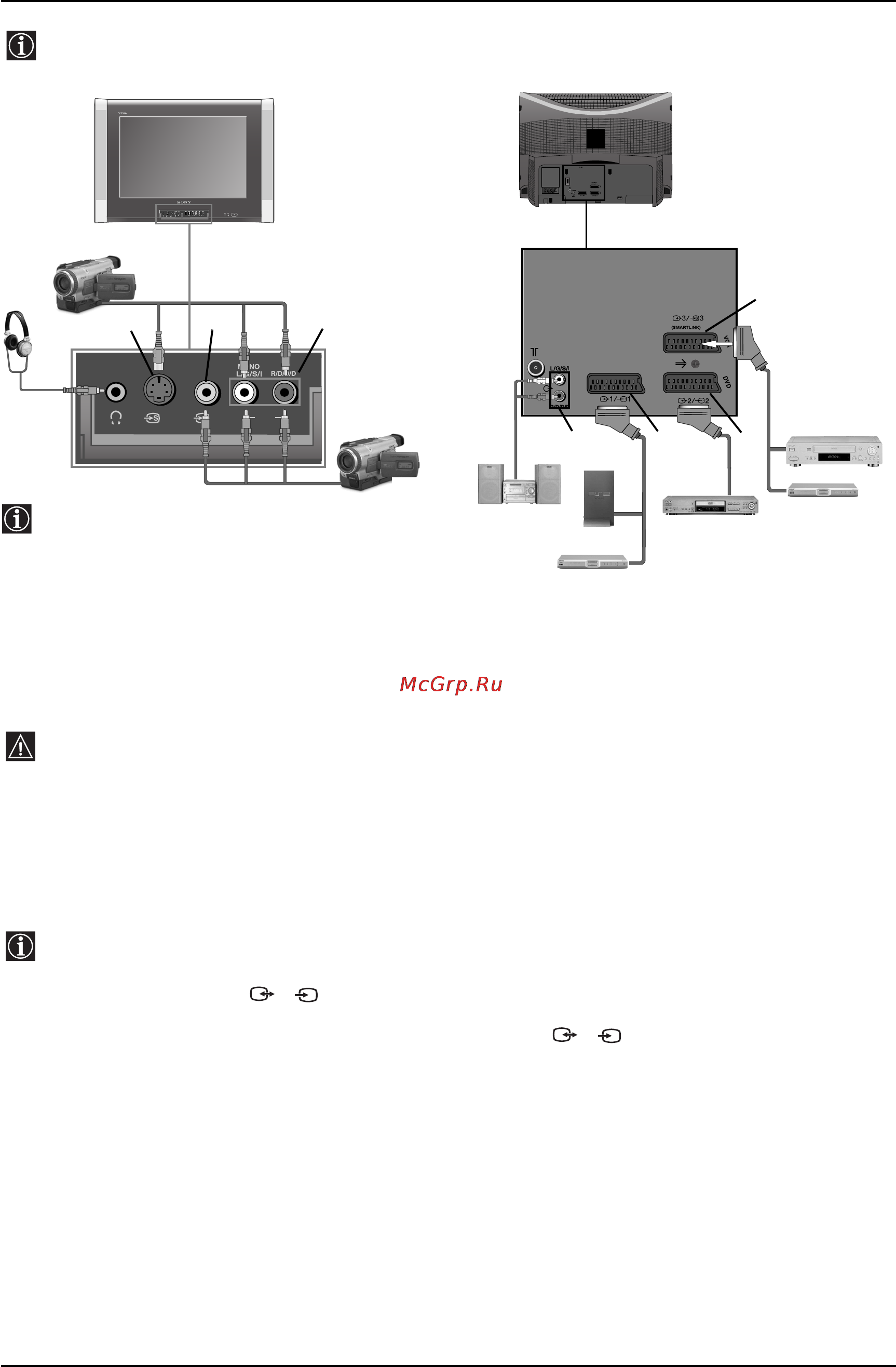 Sony KV-29XL70K [58/124] Připojení přídavných zařízení