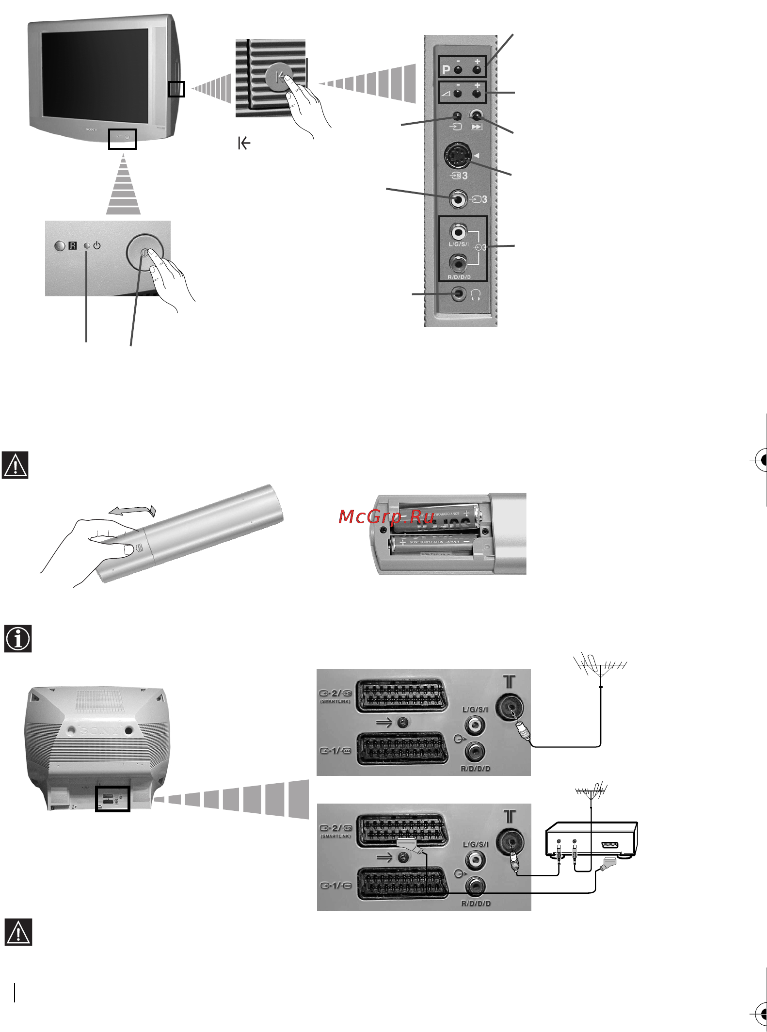 Sony KV-29LS35K [5/122] Connecting the aerial and vcr