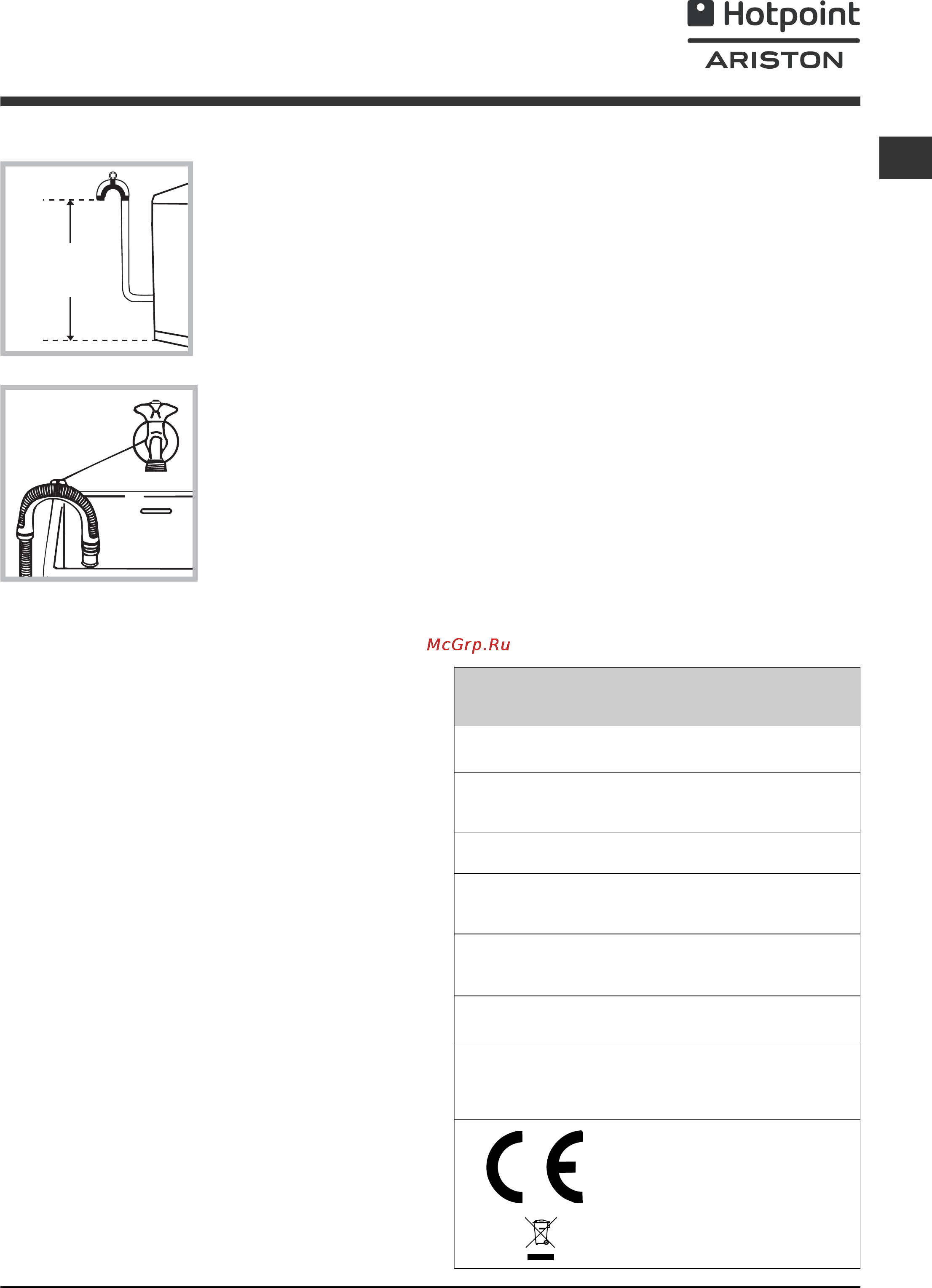 Hotpoint-Ariston ARTXF 129 [15/48] Техничесêие хараêтеристиêи