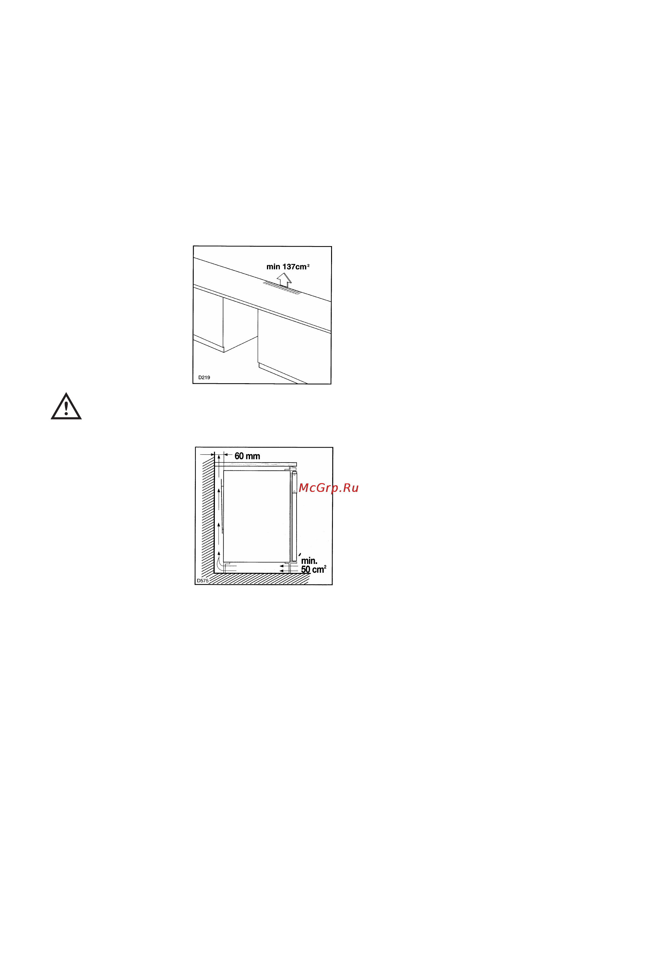 Electrolux ER 6424 T [6/6] Установка холодильника под столешницу