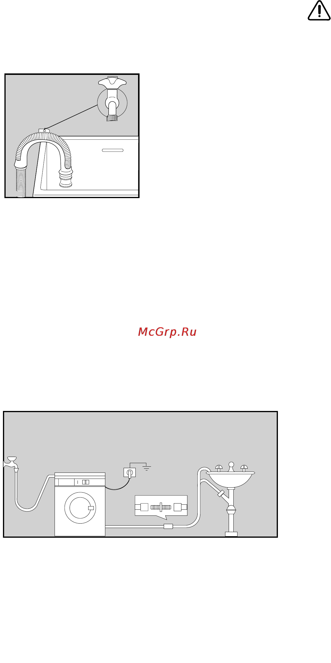 Zanussi FE 1014 N [76/92] Подключение к канализации