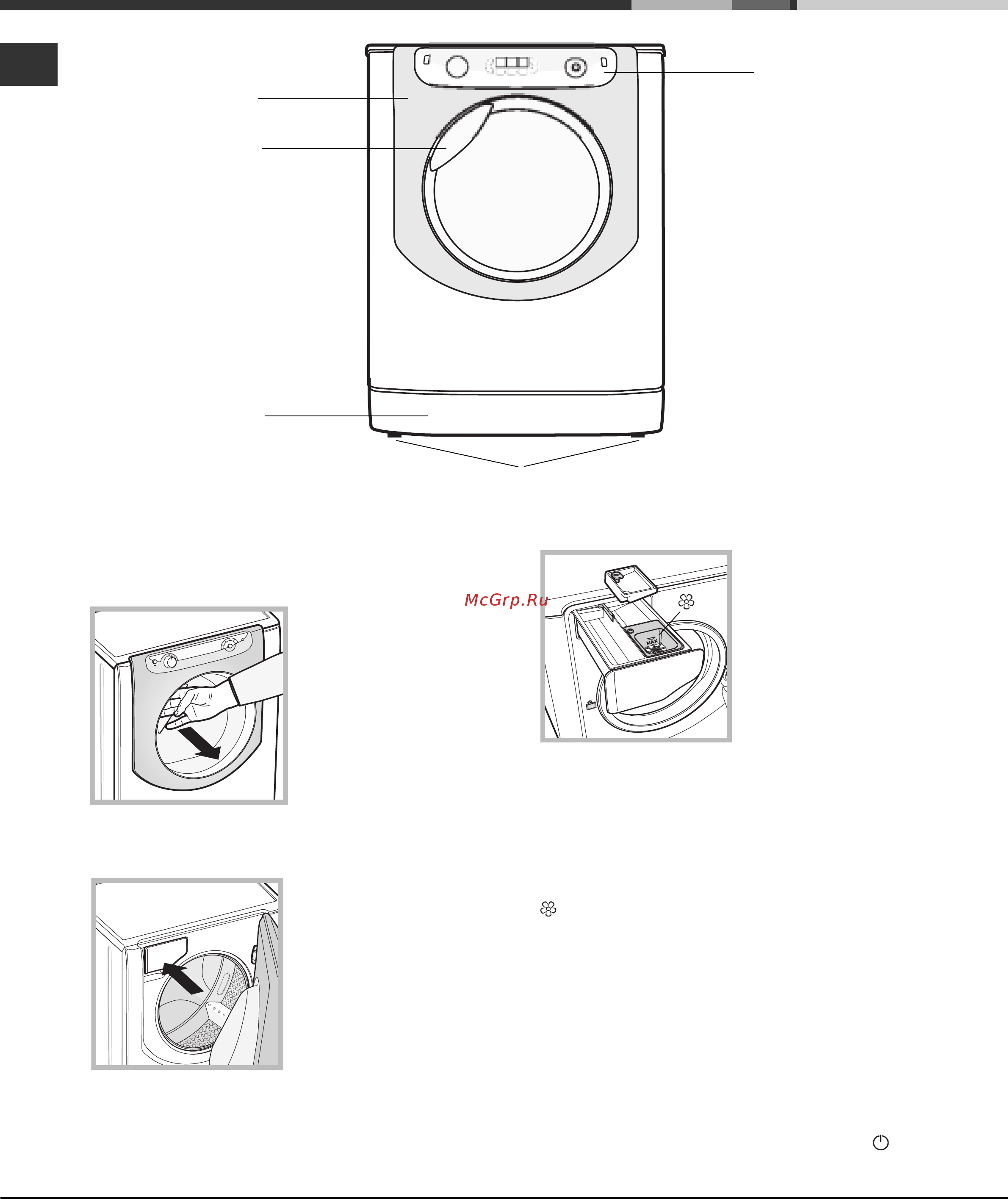 Hotpoint-Ariston AQ7F 057 U [4/12] Описание стиральной машины