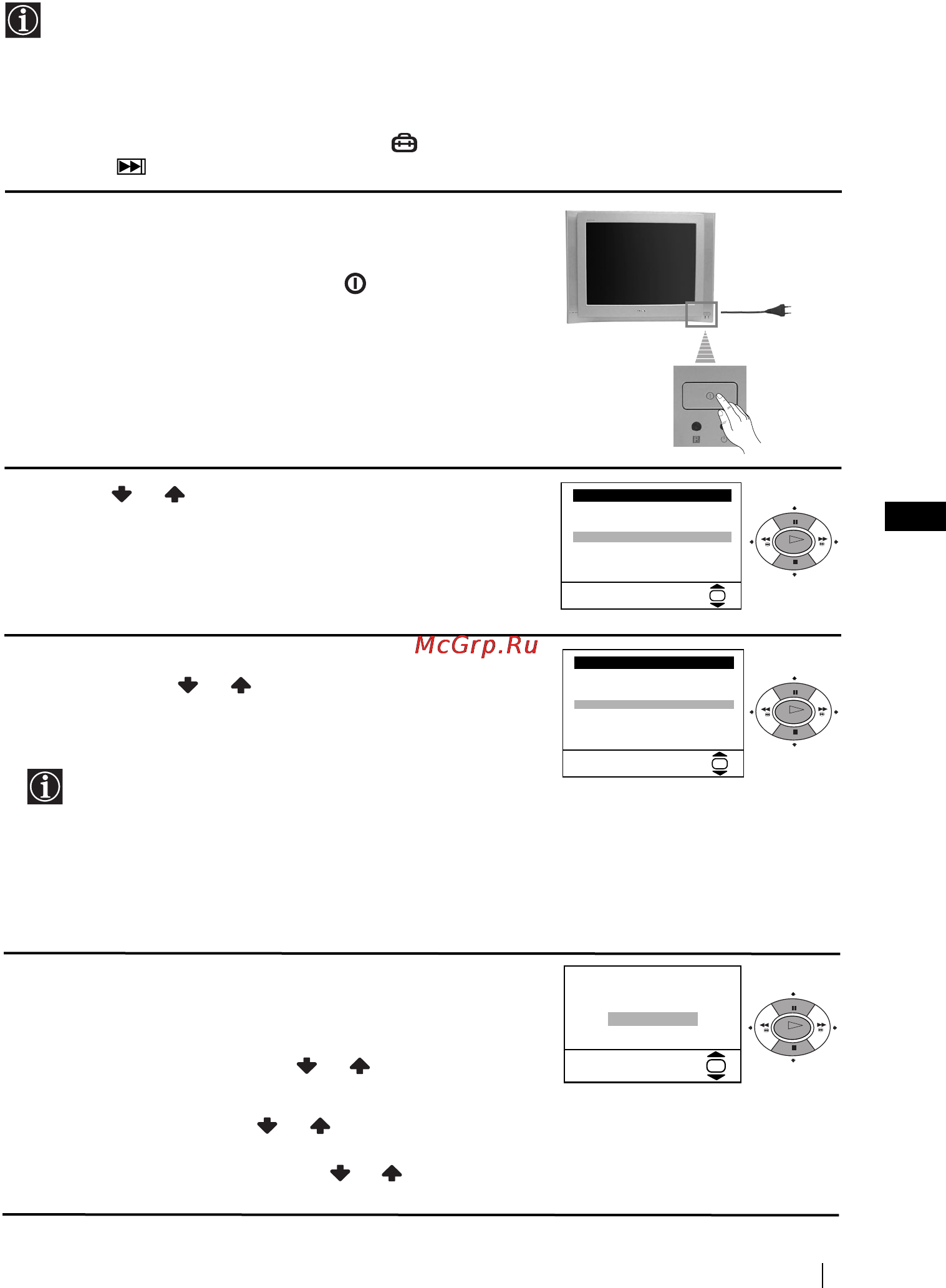 Sony KV-29FX64K [6/122] Switching on the tv and automatically tuning