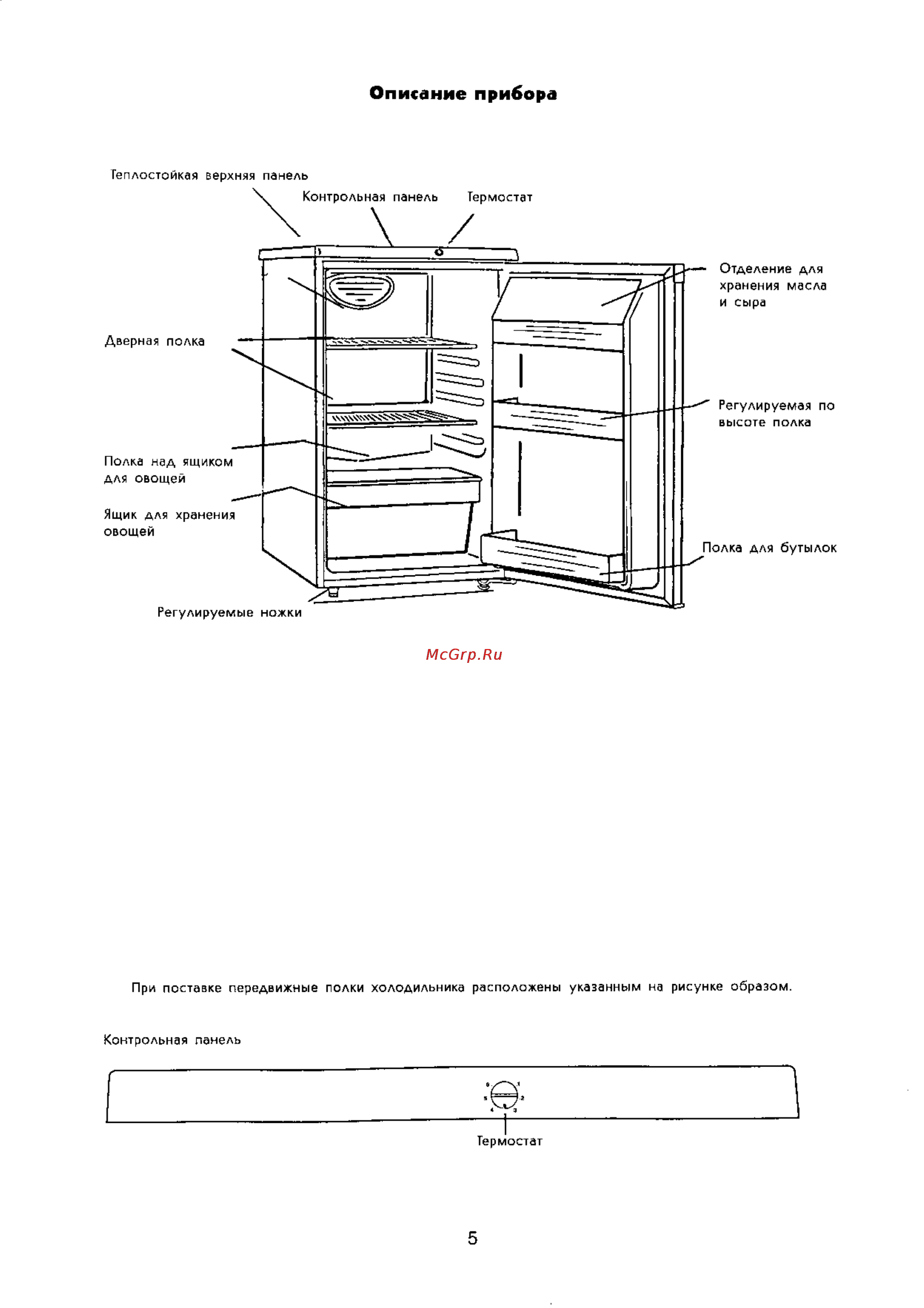 Electrolux ER 6244 T [5/15] Описание прибора