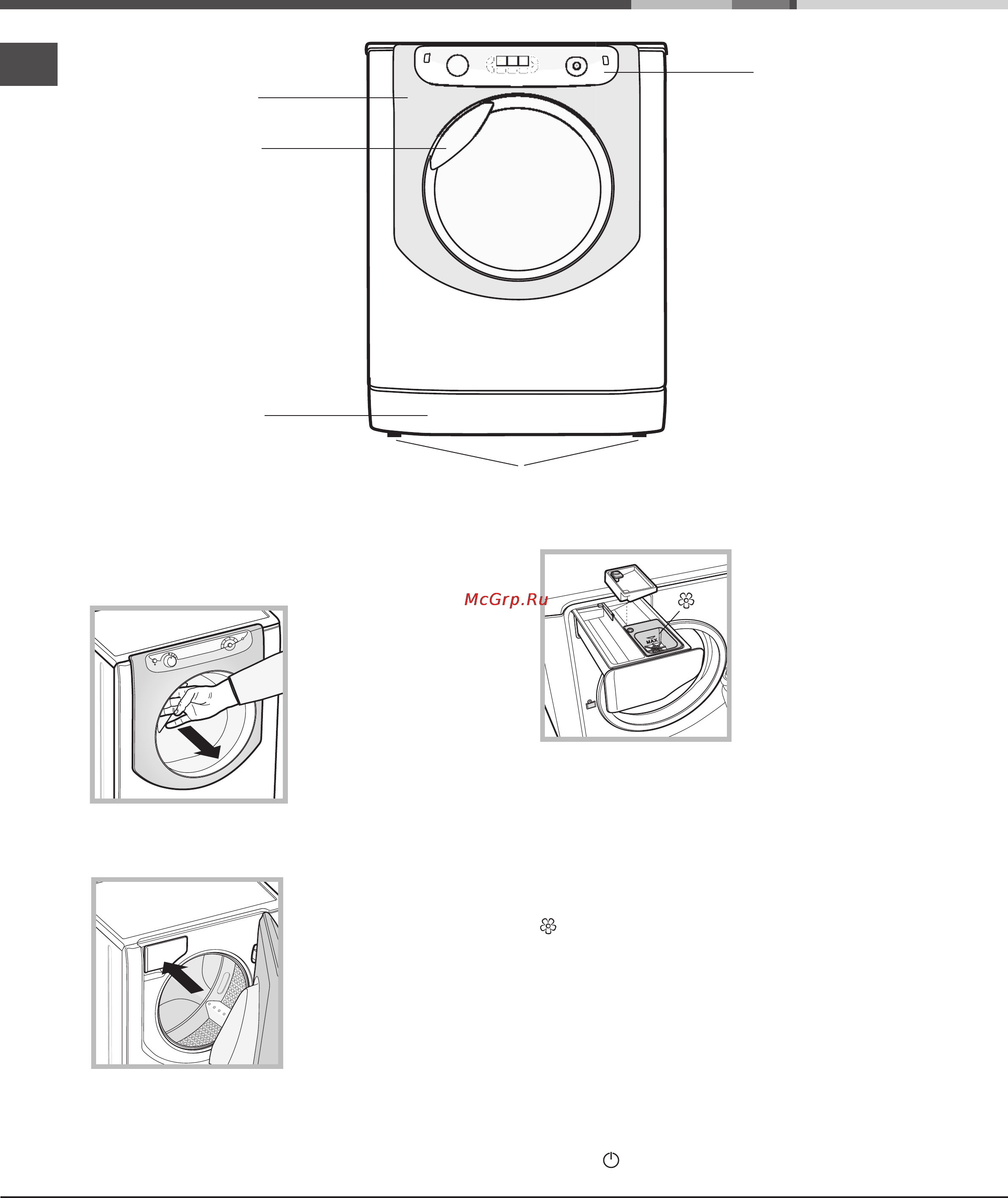 Hotpoint-Ariston AQSF 09 U [4/12] Описание стиральной машины