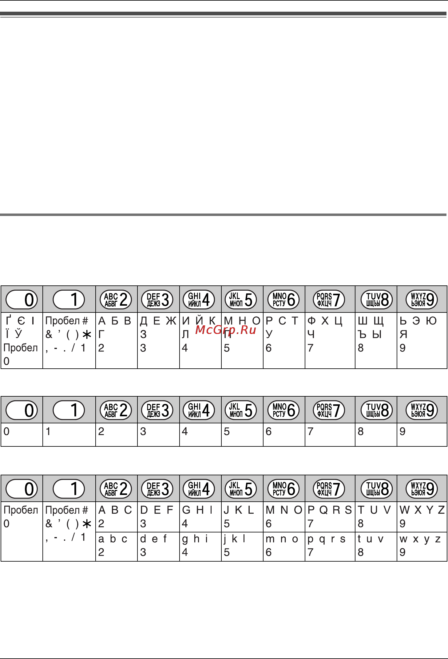 Panasonic KX-TCD566RU [44/52] Ввод знаков