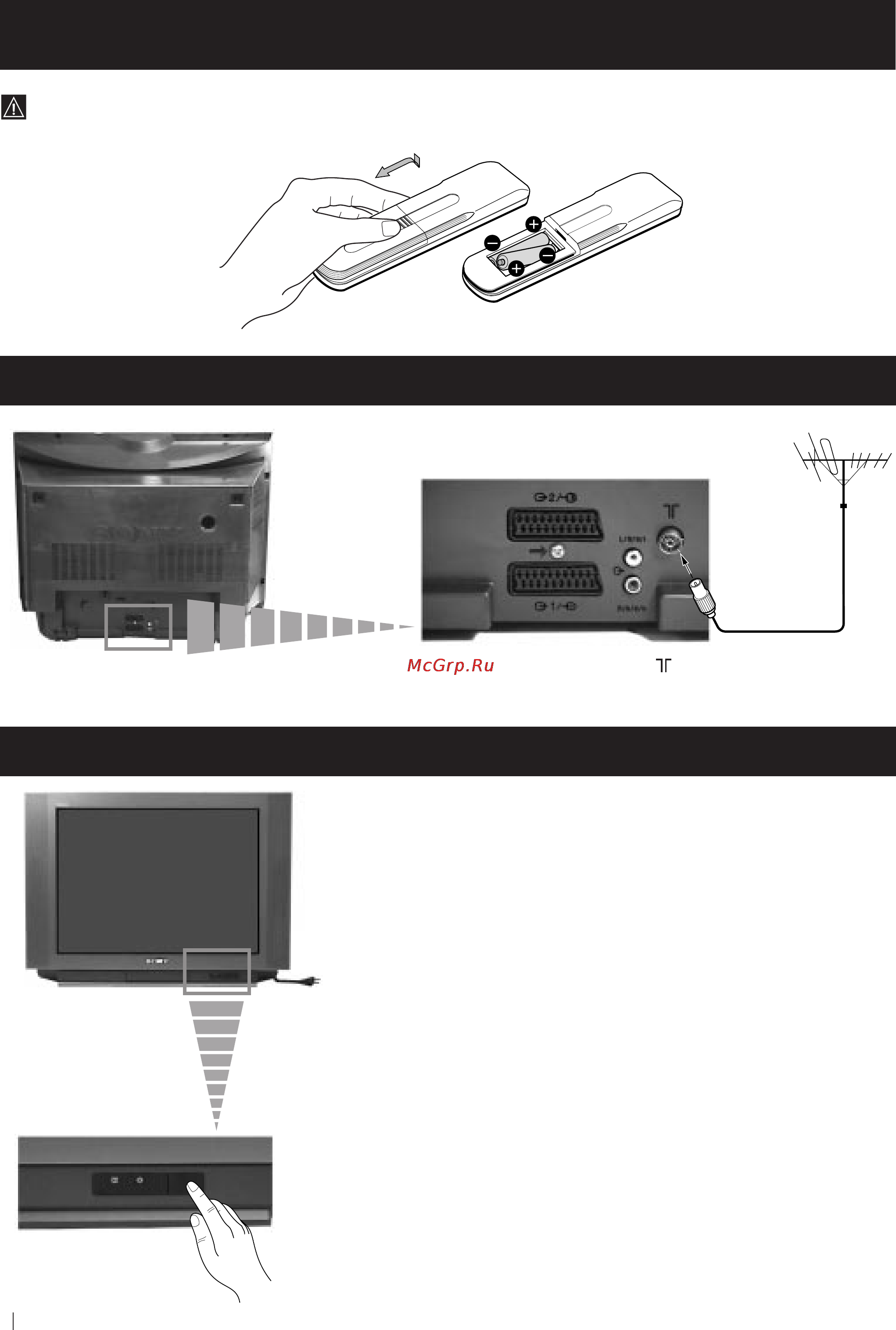 Sony FD TRINITRON KV-29FX20R [32/72] Включение телевизора