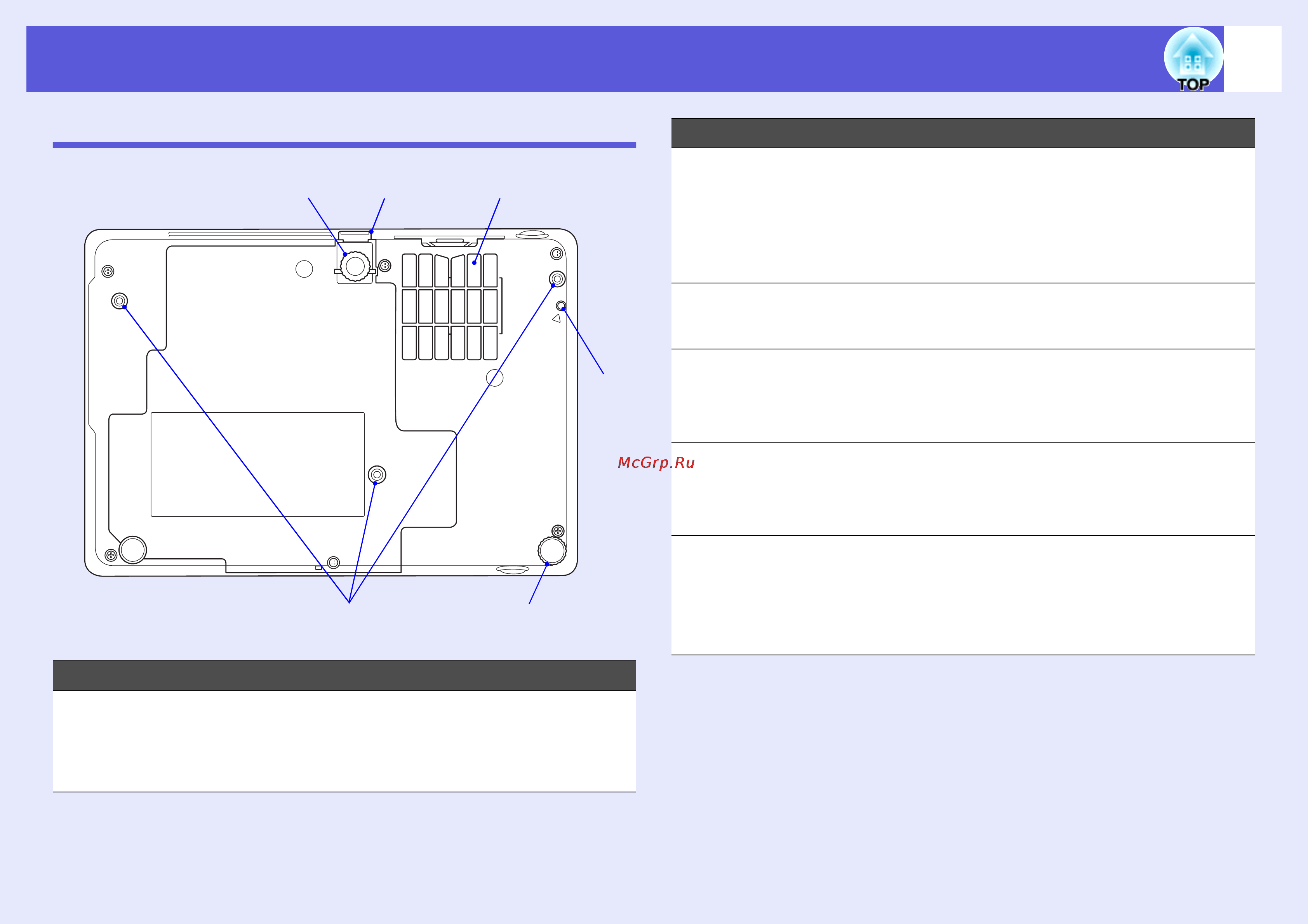 Epson EMP-1710 [9/77] Основание