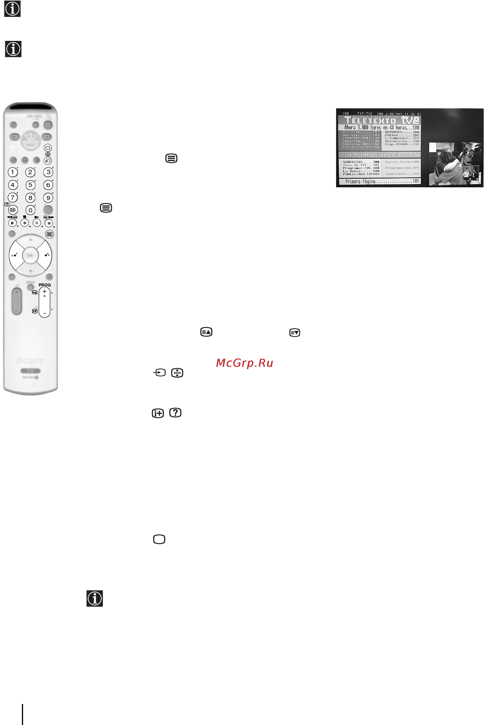 Sony KV-29FQ85K [100/164] Teletext