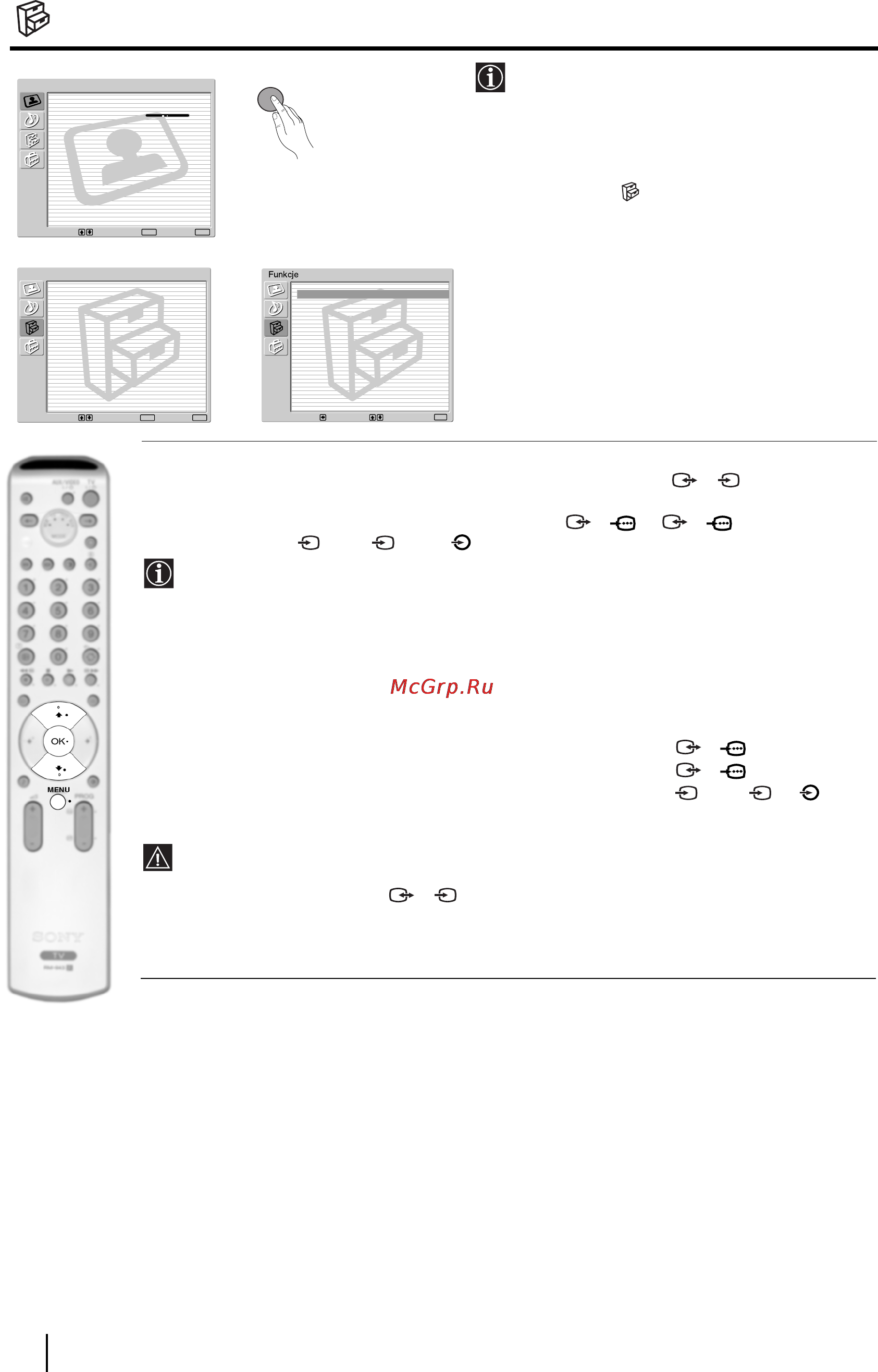 Sony KV-29FQ85K [121/164] Menu funkcje