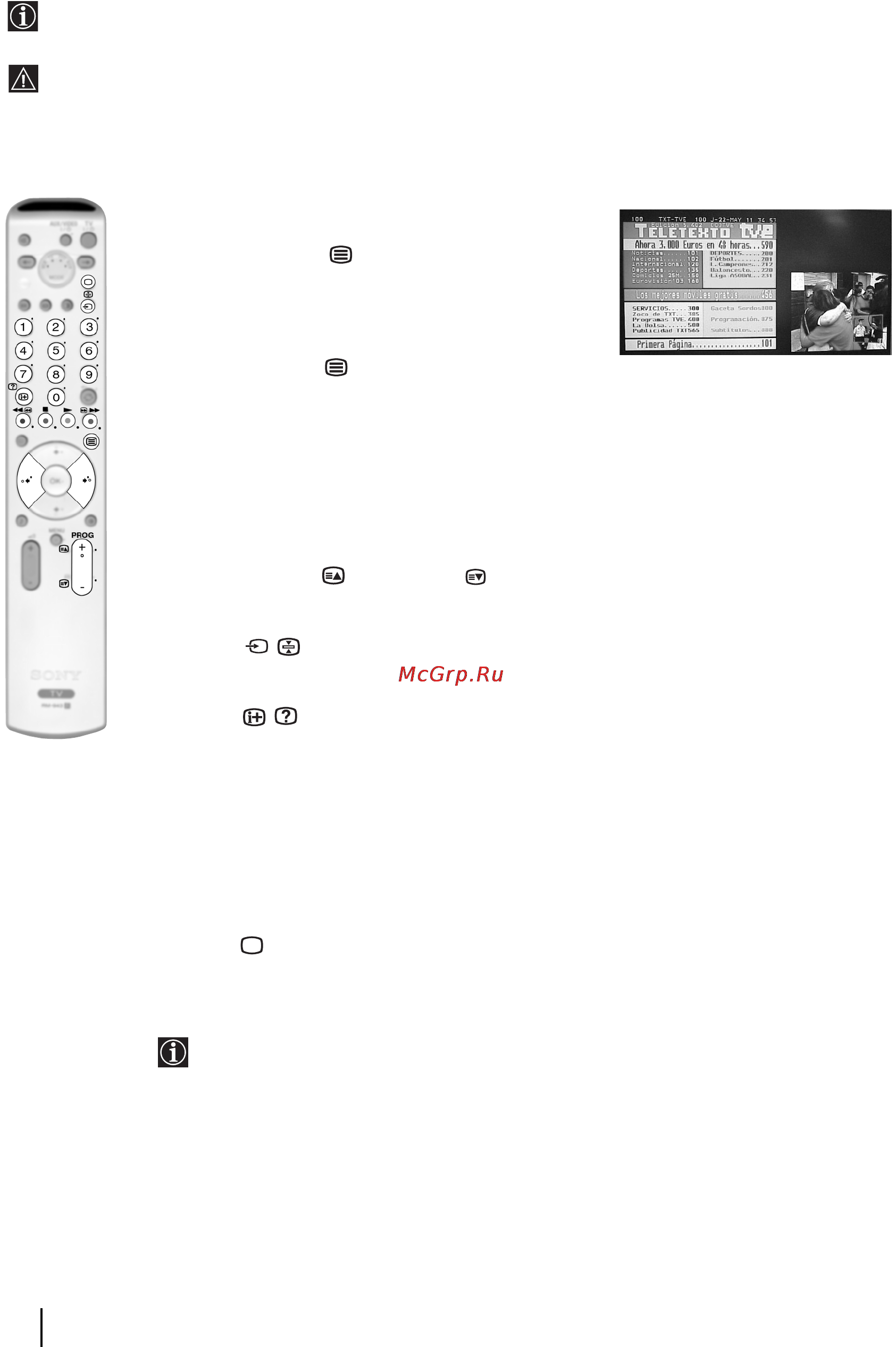 Sony KV-29FQ85K [46/164] Телетекст