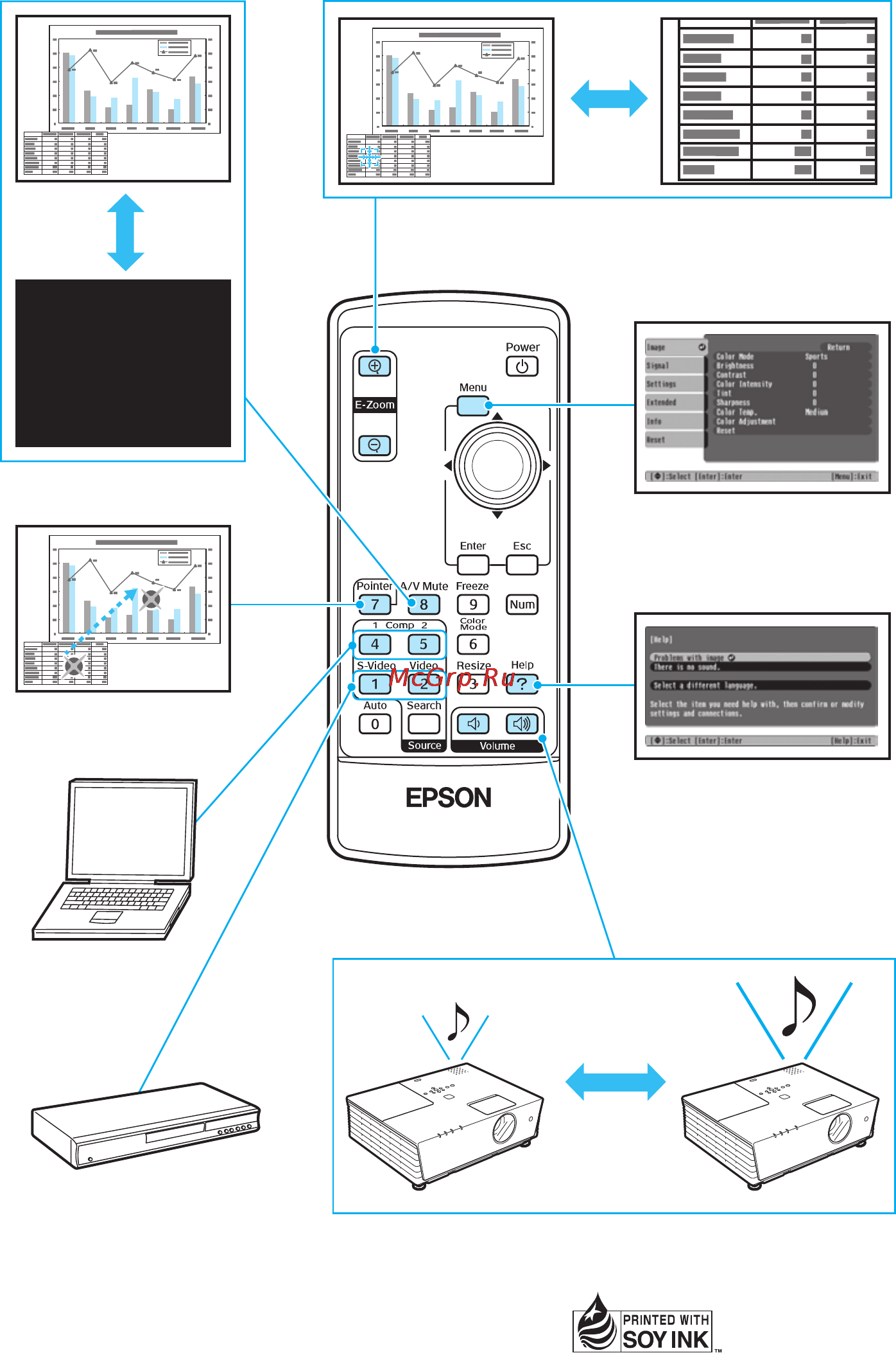 Epson EMP-6110 Инструкция по эксплуатации онлайн [16/16] 50962