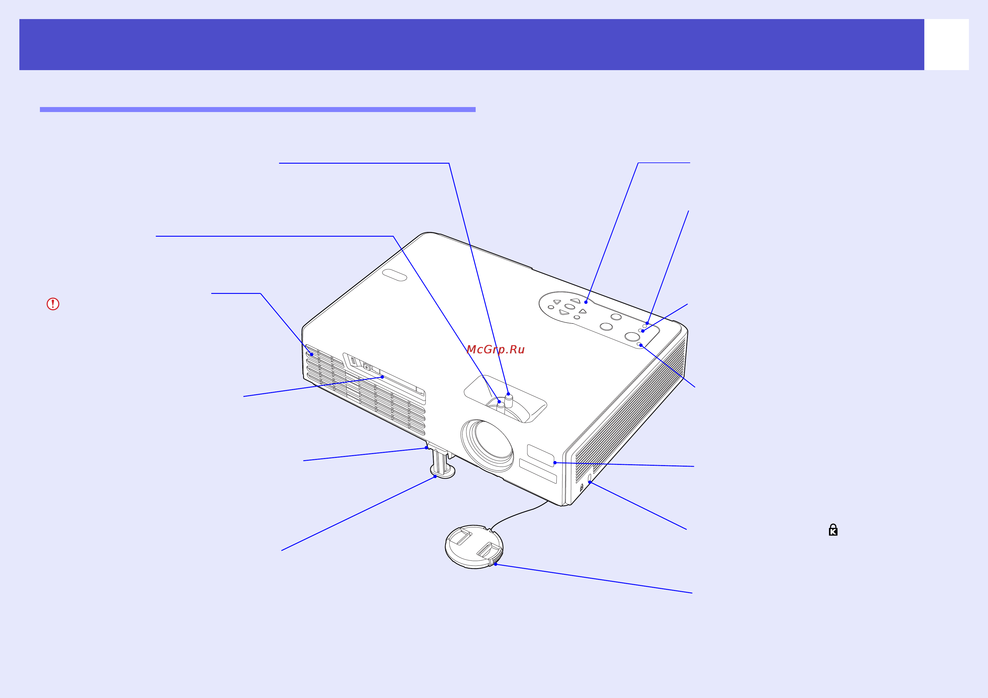 Epson EMP-745 [9/125] Вид спереди и сверху