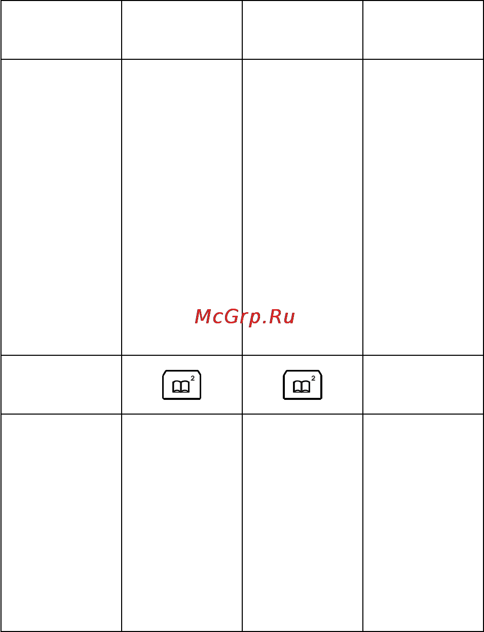 Texet TX-D7900 [13/62] Опции меню доступные после нажатия соответствующих кнопок