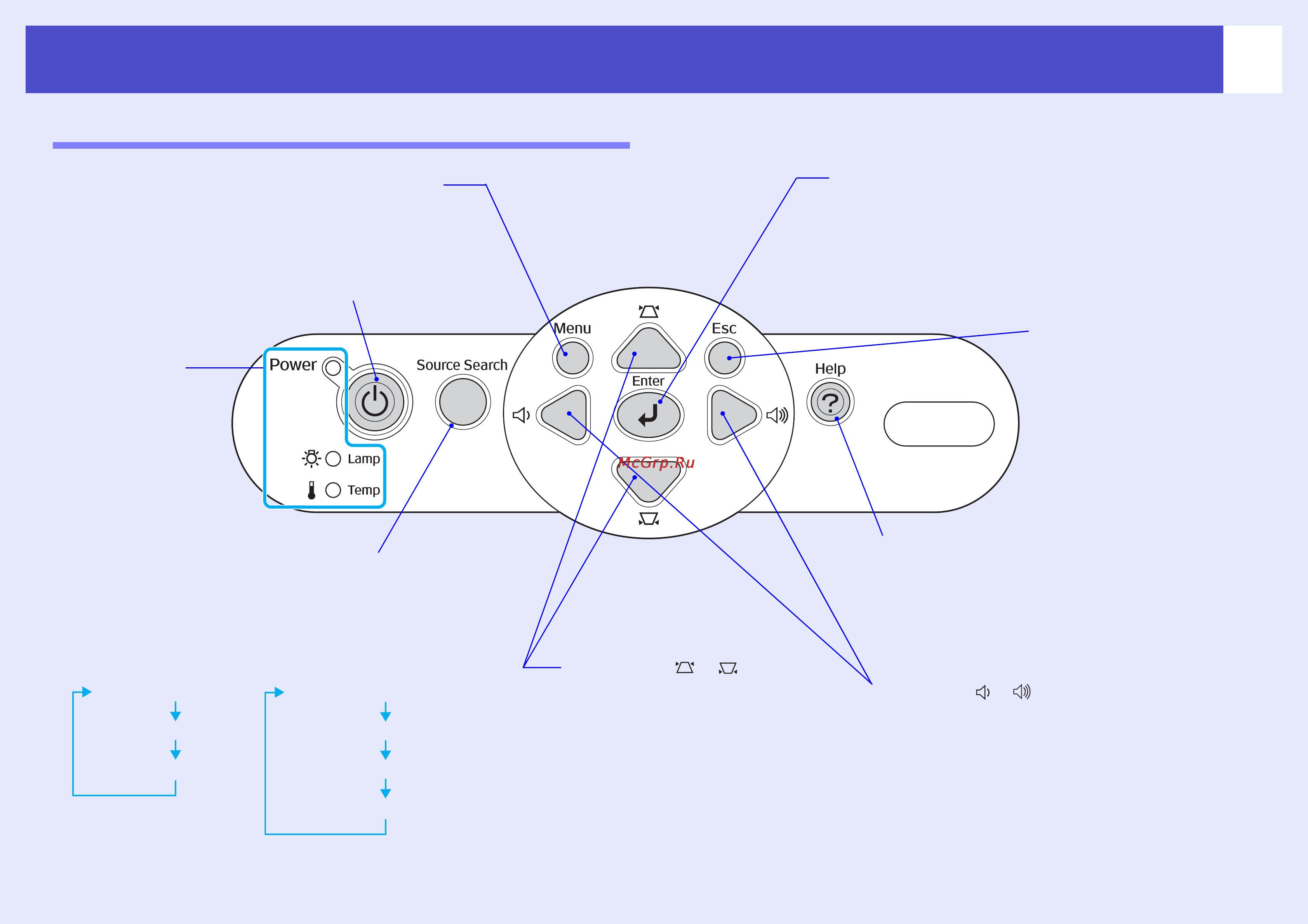 Epson EMP-X3 [8/85] Кнопка menu меню s стр 32