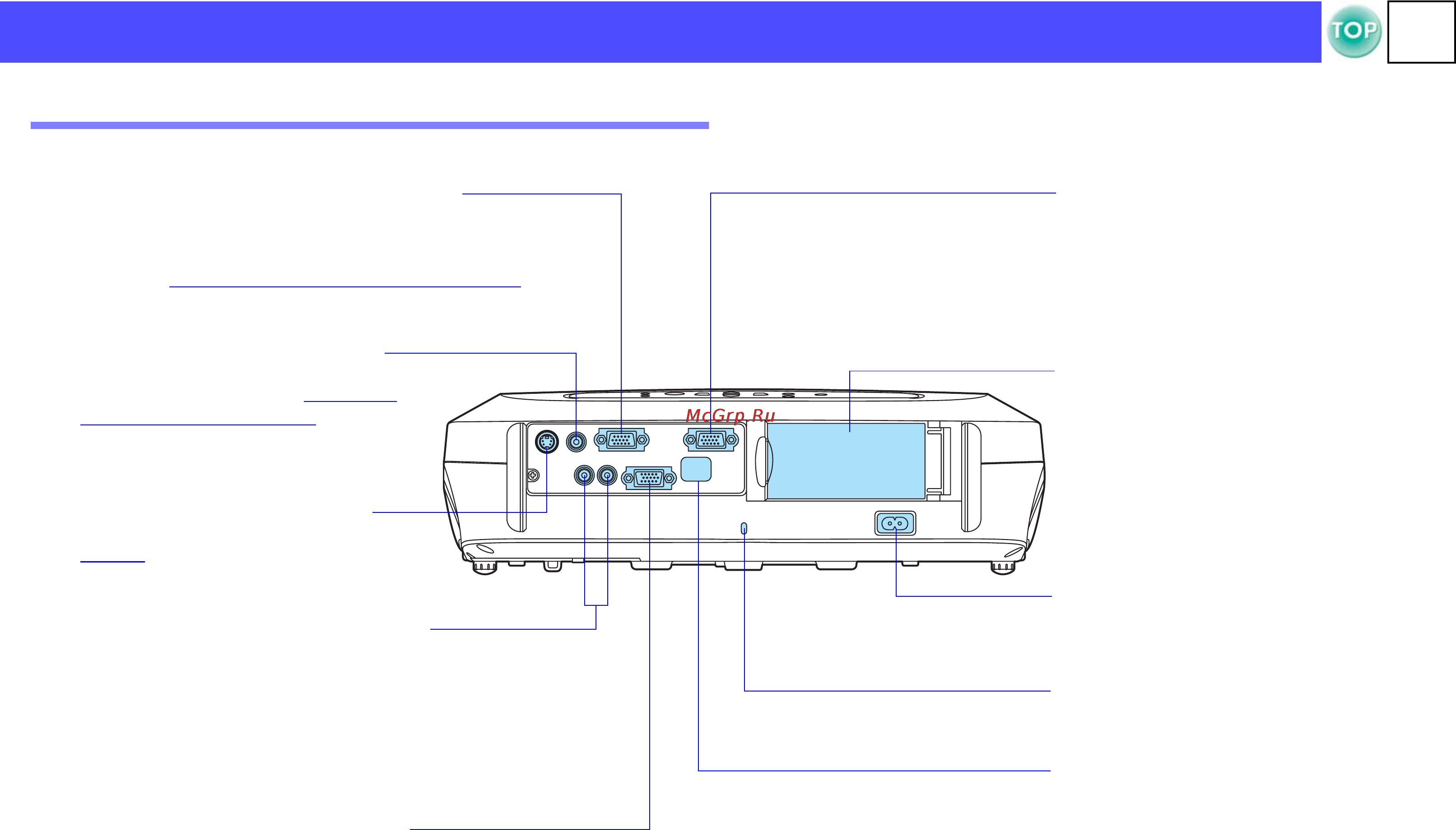 Epson EMP-S1H [7/74] Вид сзади