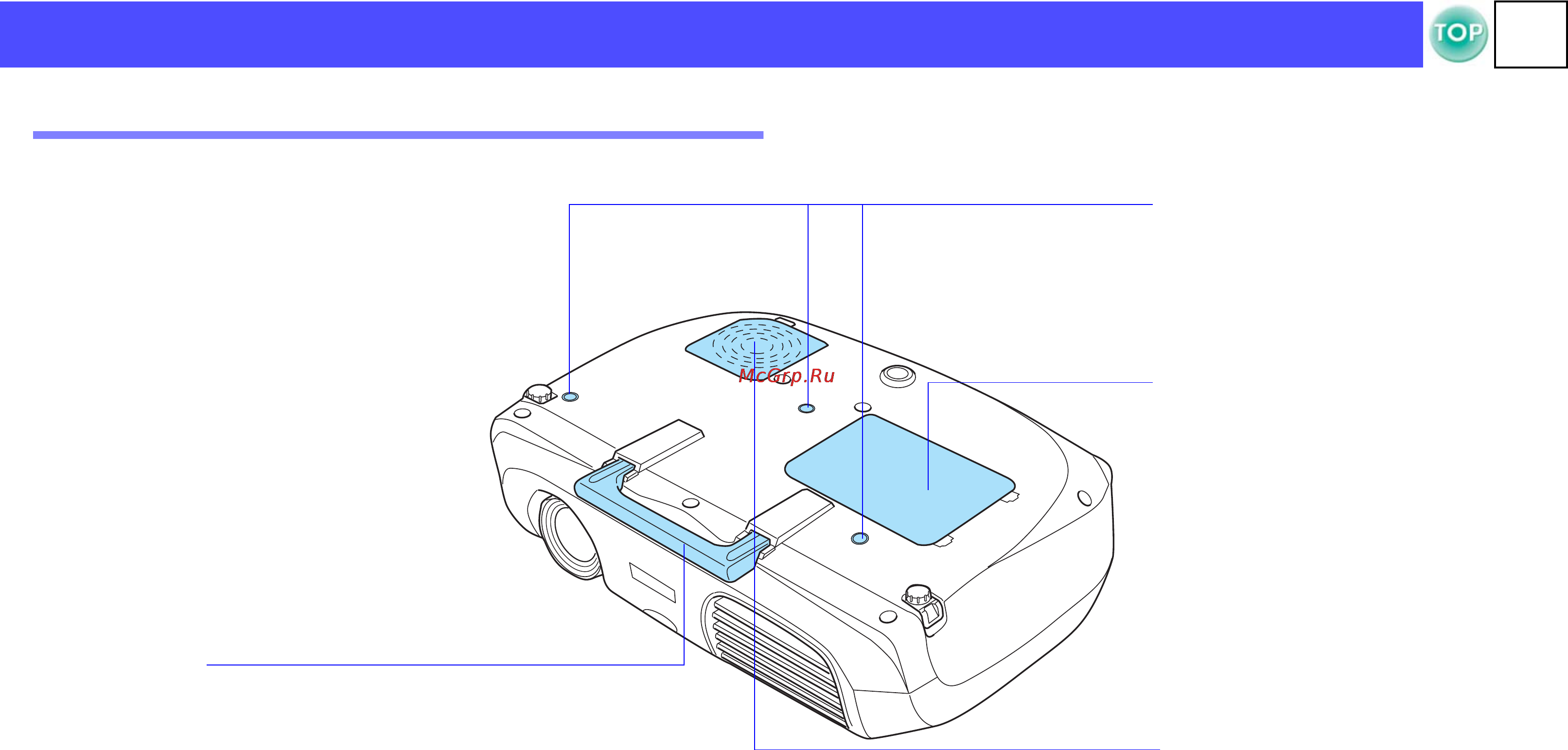 Epson EMP-S1H [8/74] Вид снизу
