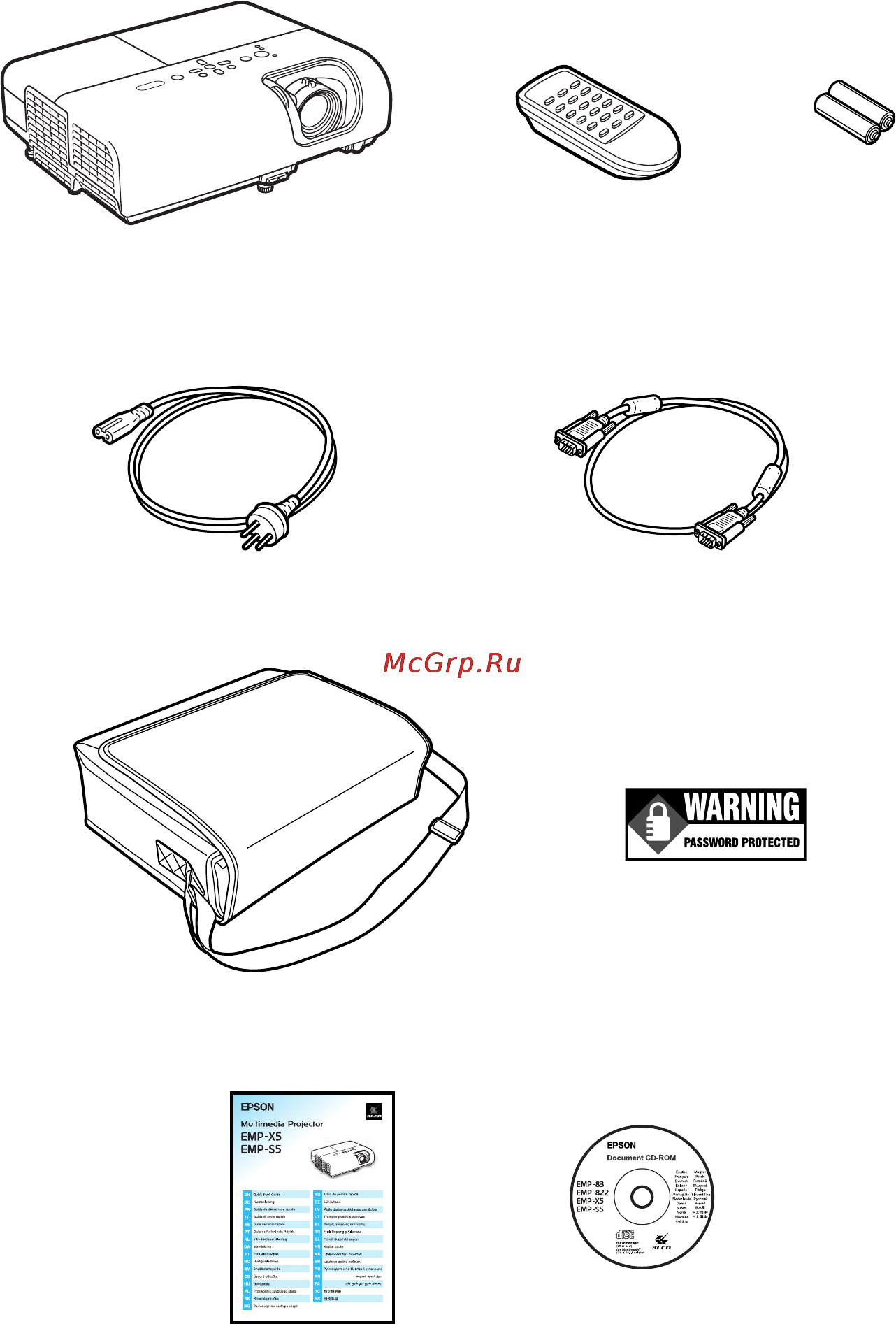 Epson EMP-X5 Инструкция по эксплуатации онлайн [5/16] 51053