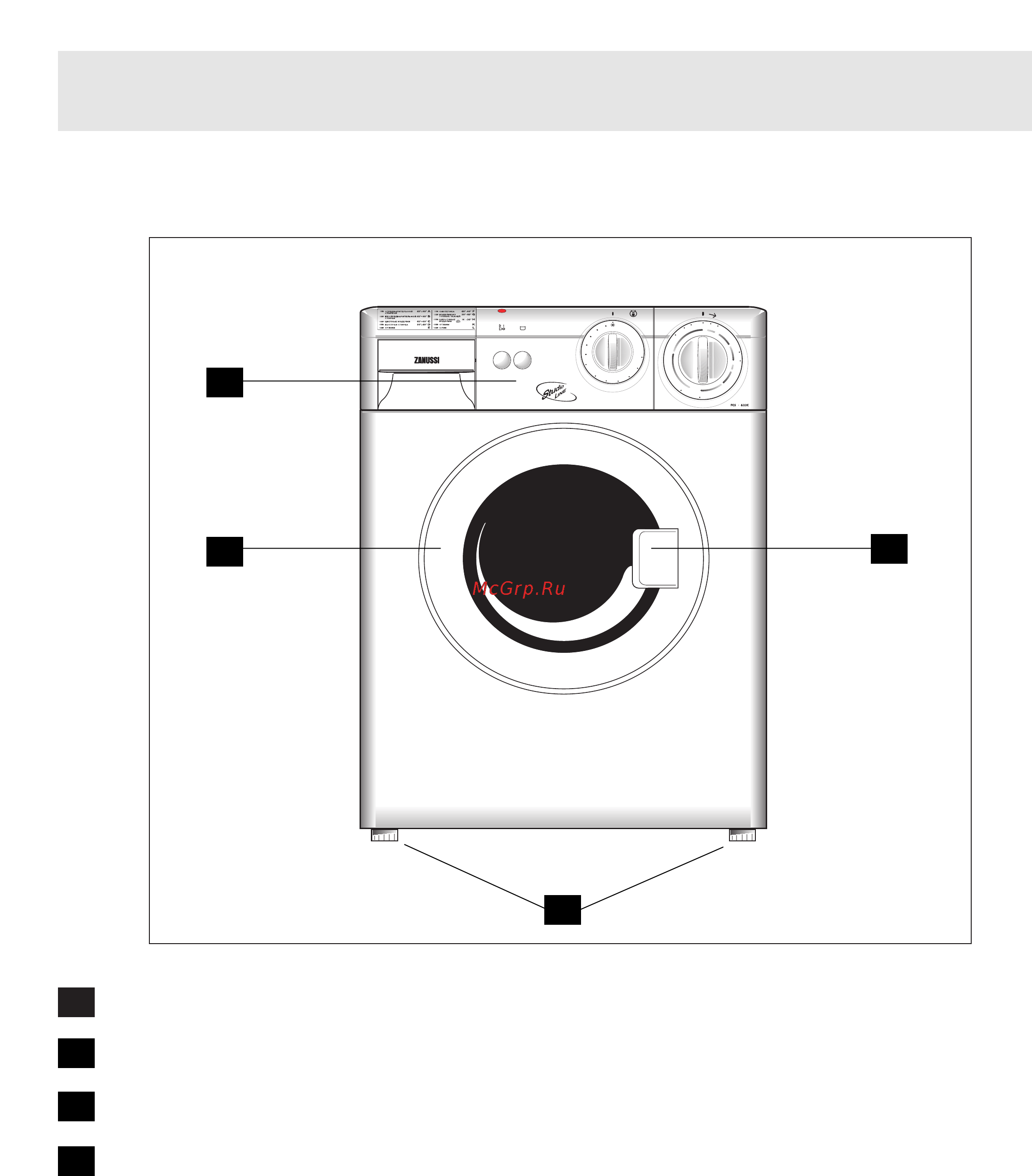 Zanussi FCS 622C [5/18] Detali i lementy sistemy stiralxnoj ma iny