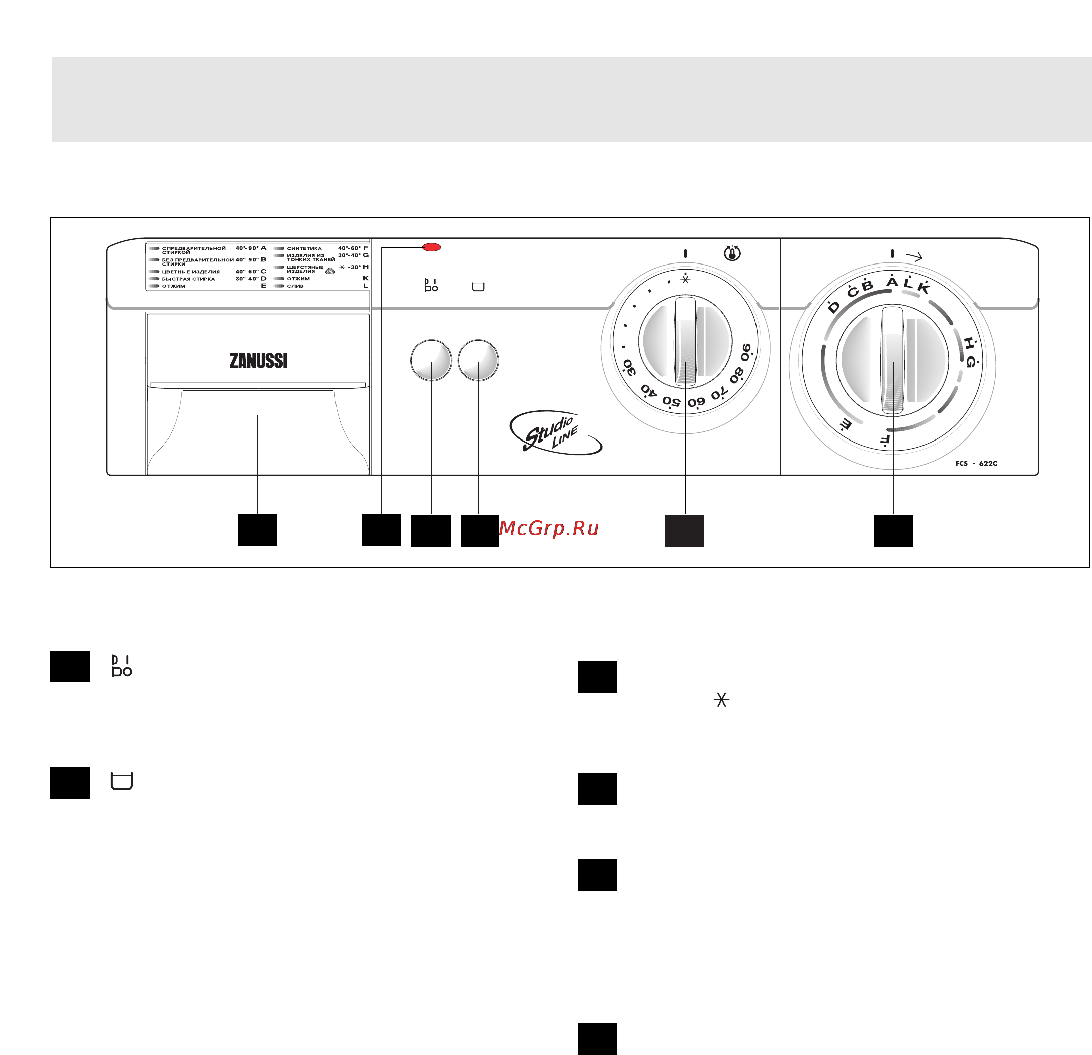 Zanussi FCS 622C [6/18] Detali i lementy sistemy stiralxnoj ma iny
