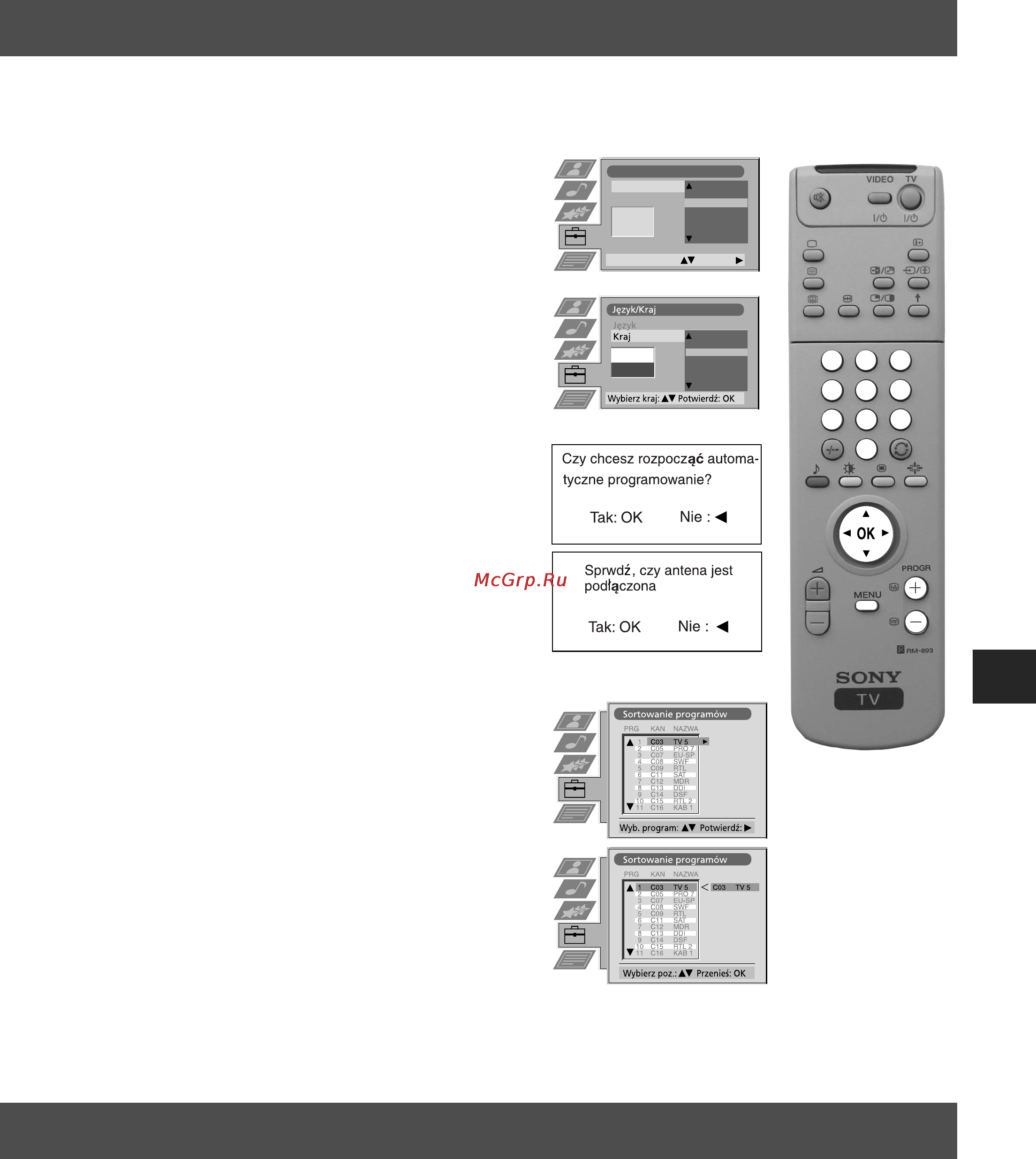 Sony KV-29FQ65K [35/160] Programowanie telewizora