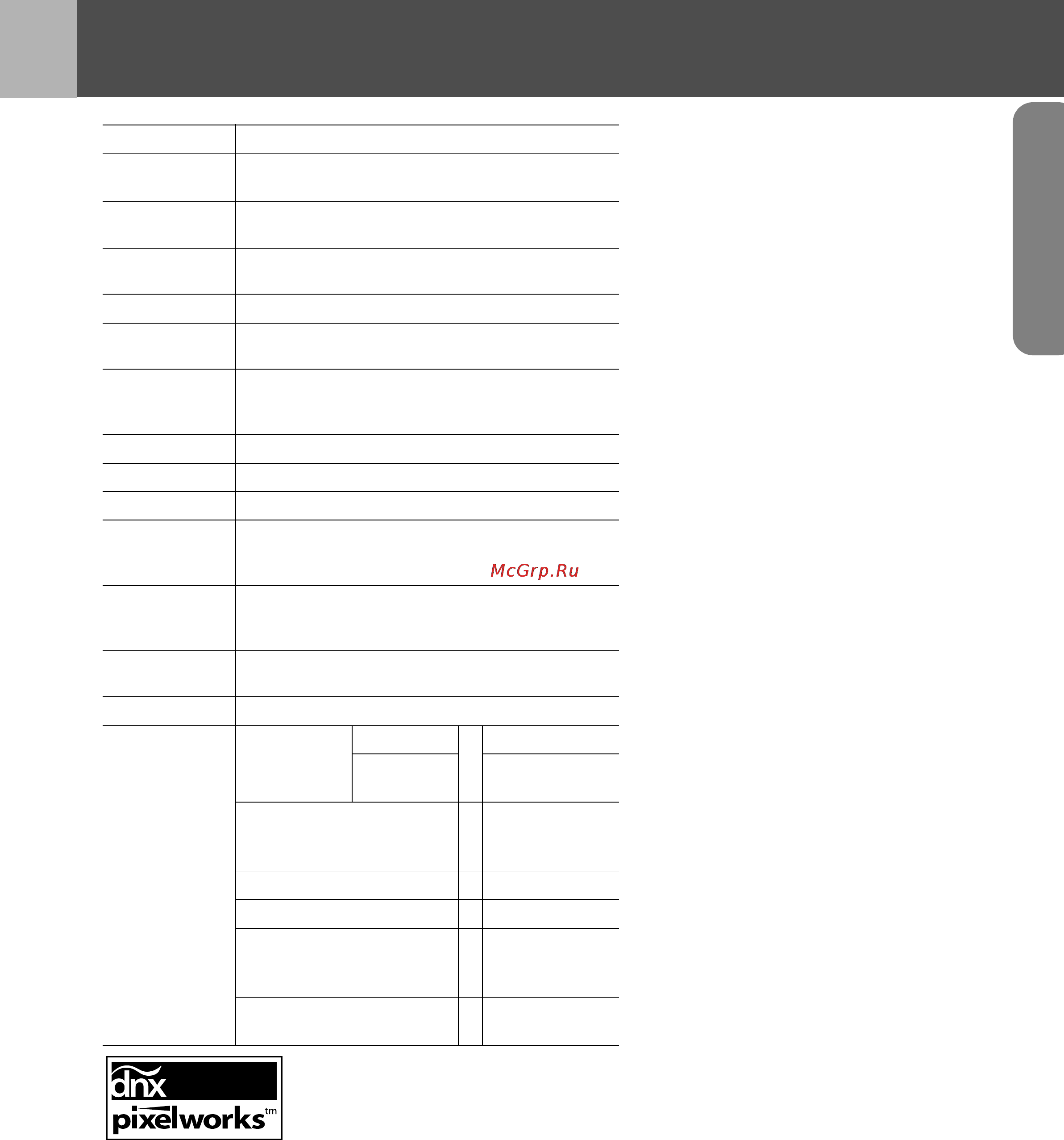 Epson EMP-TW10H [30/34] Характеристики