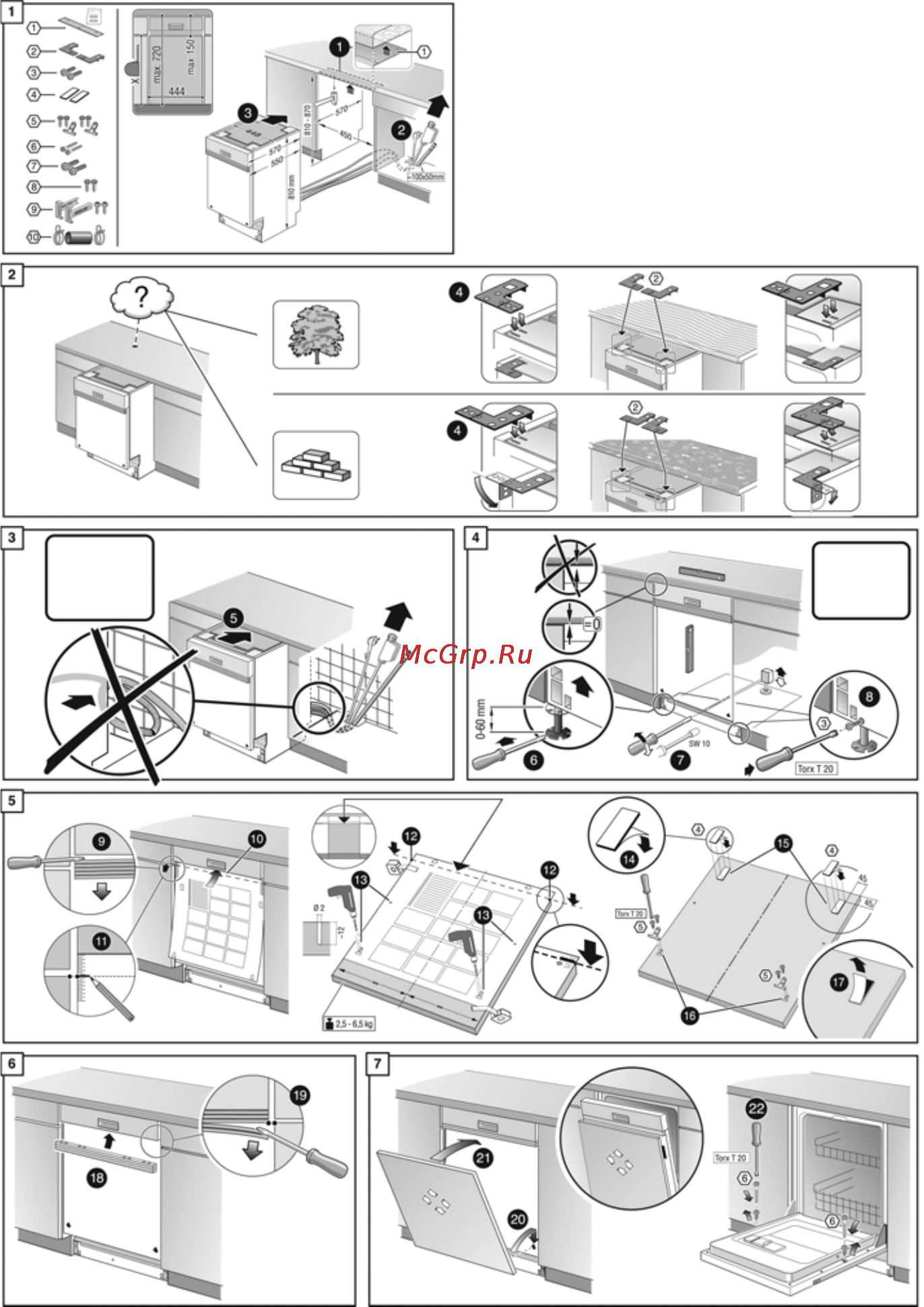 Siemens SF55T551EU [37/40] Указания по монтажу для мод sf 55t551eu
