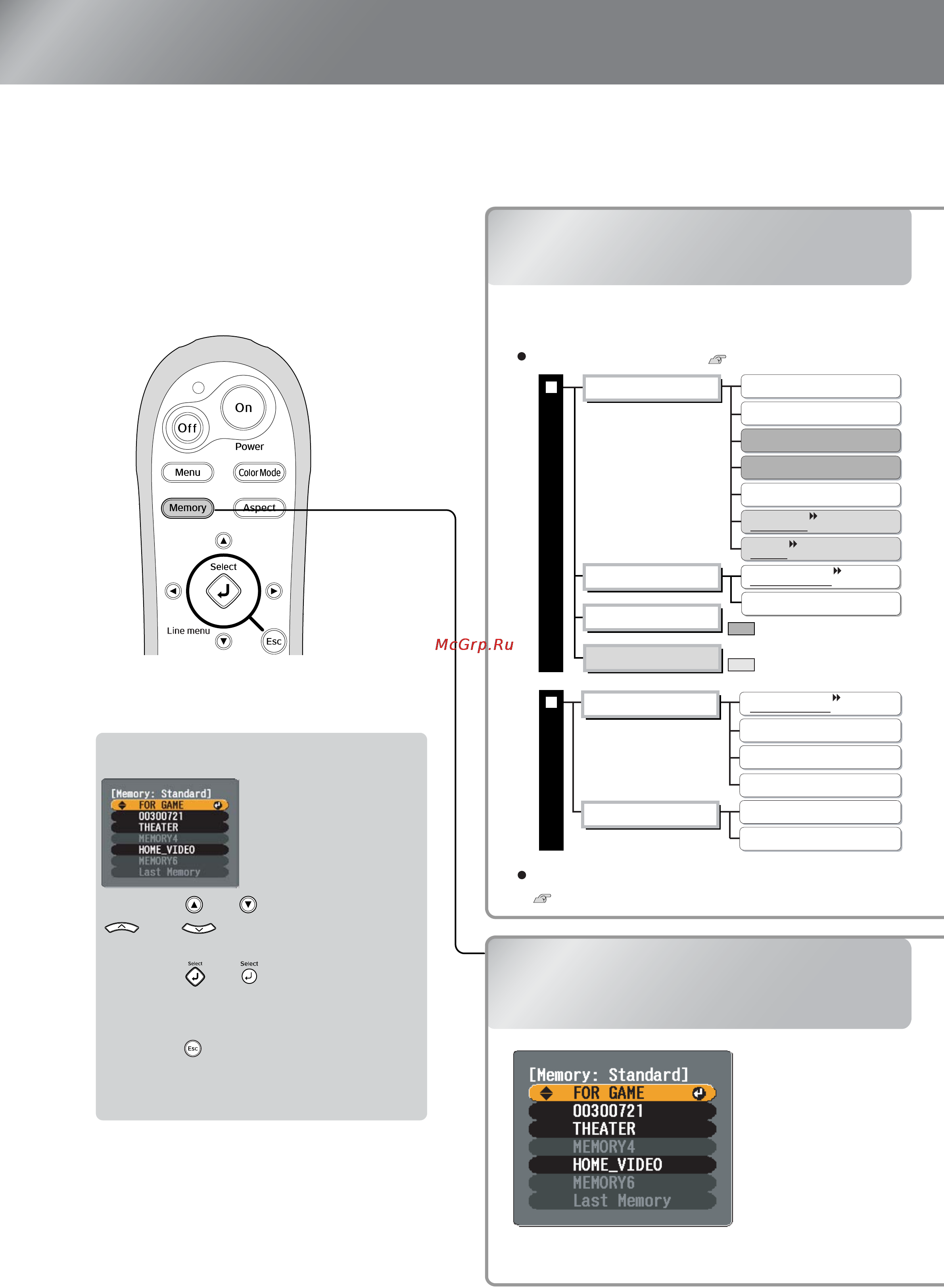 Epson EMP-TW200 [14/50] Просмотр изображений с выбранным качеством функция памяти