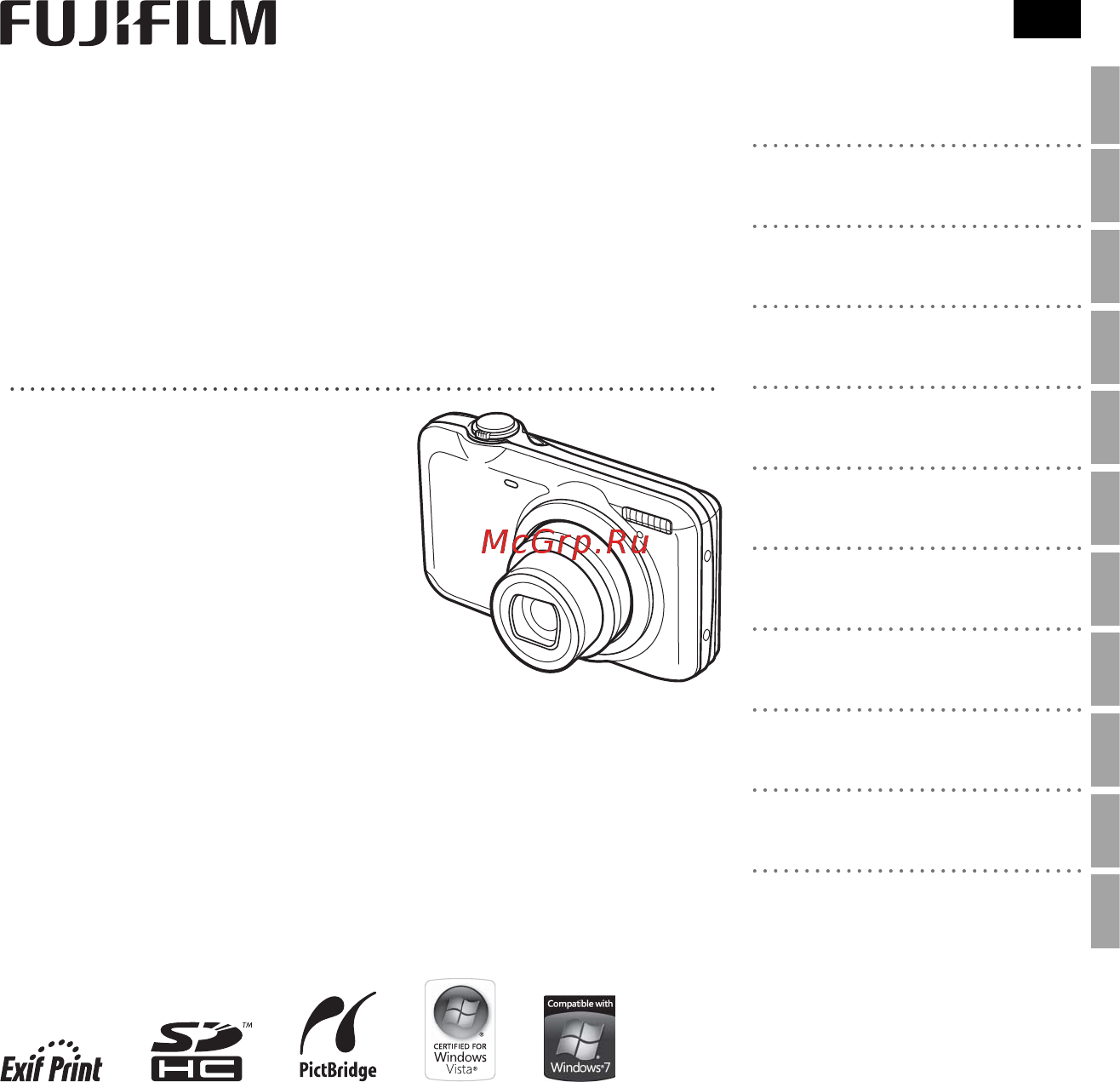 Fujifilm FinePix JX400 Black Инструкция по эксплуатации онлайн