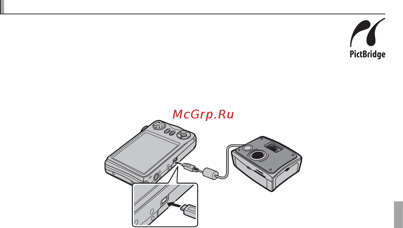 Fujifilm FinePix JX400 Black [61/116] Печать фотографий через usb печать фотографий через usb