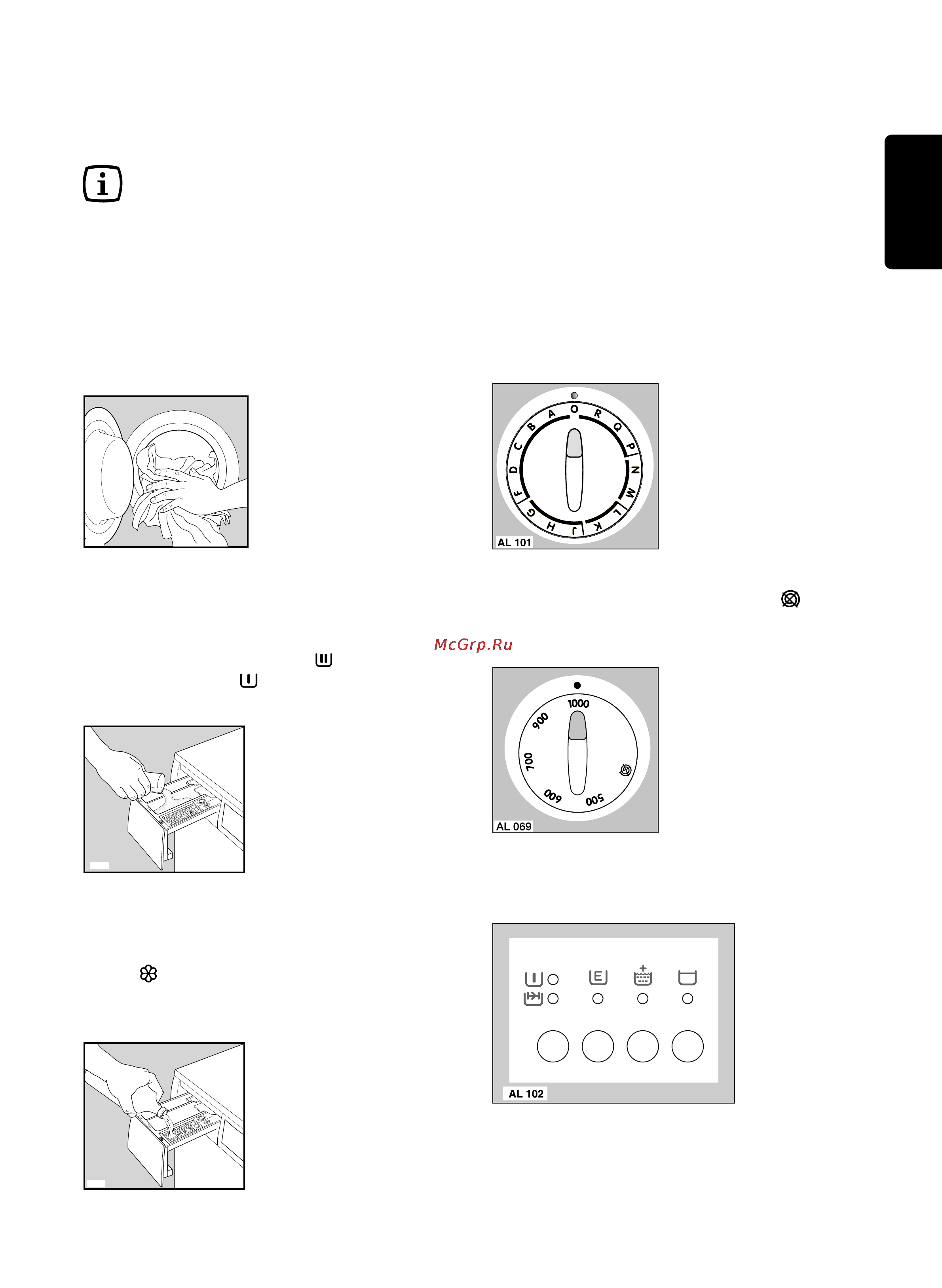 Zanussi FAE1025V [15/48] Select the spin speed or no spin option