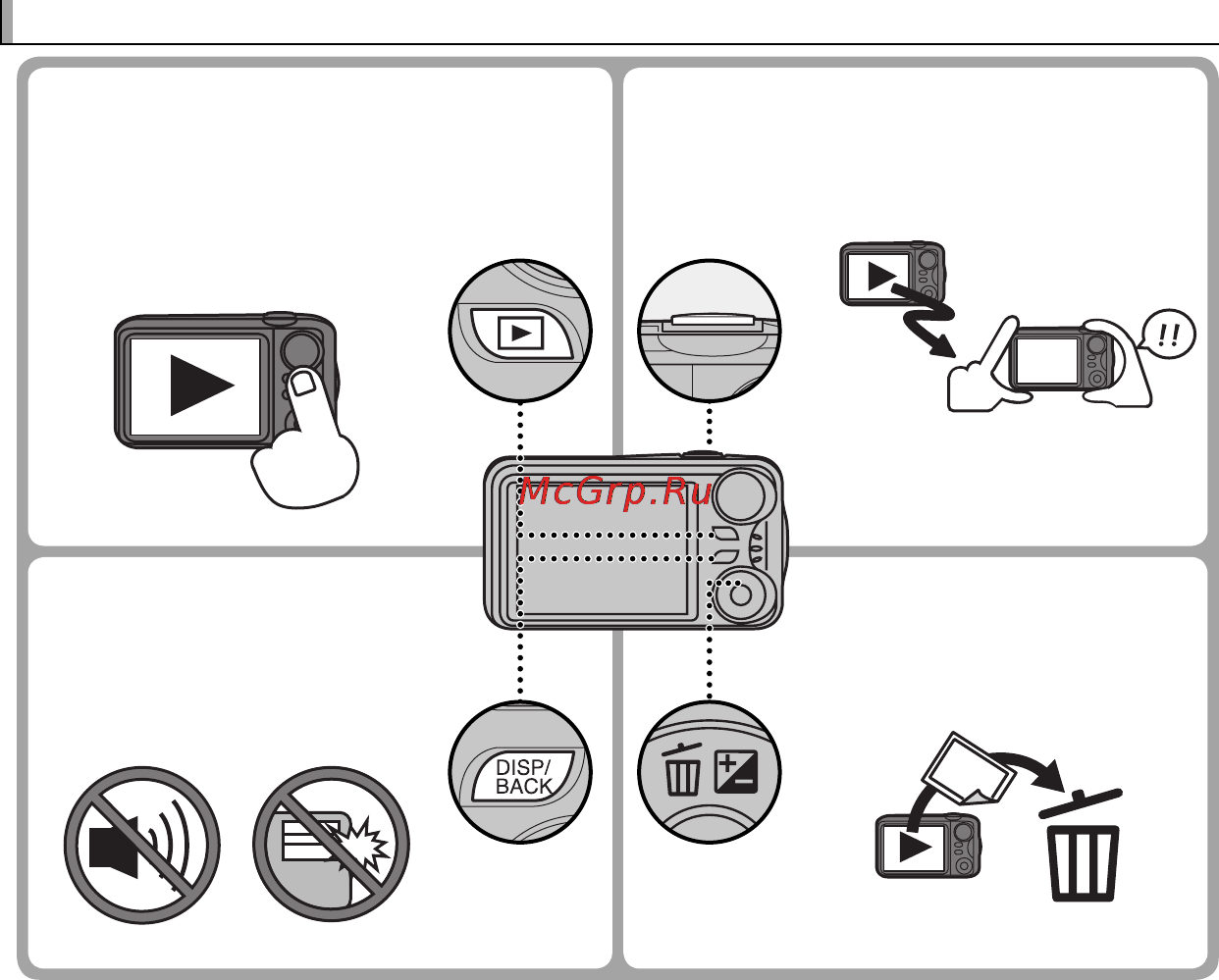 Fujifilm FinePix T300 Black [8/114] Часто используемые кнопки часто используемые кнопки