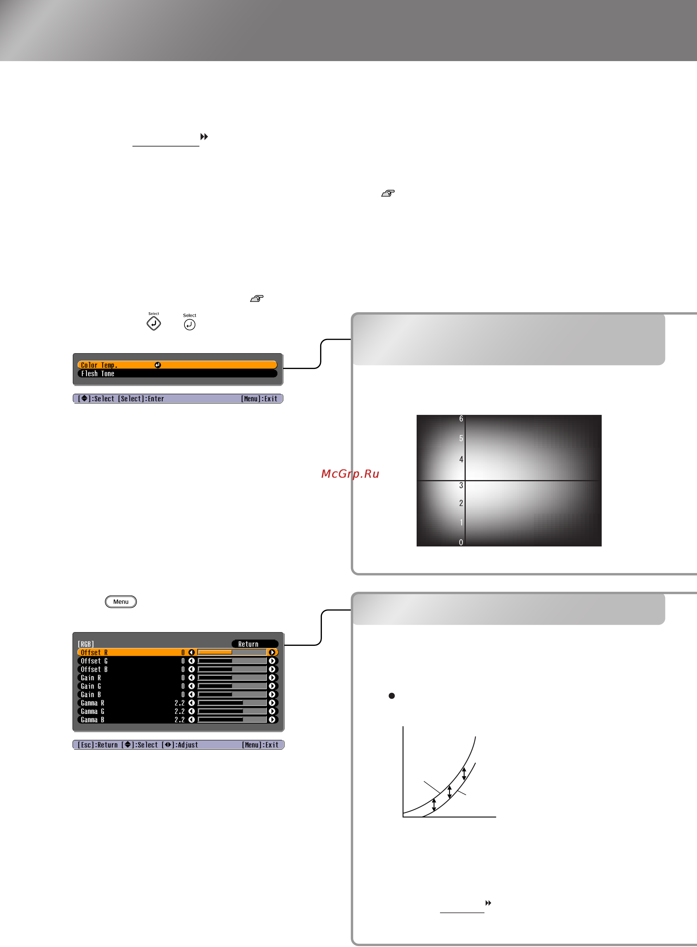 Epson EMP-TW200H [12/52] Colour temperature flesh tone