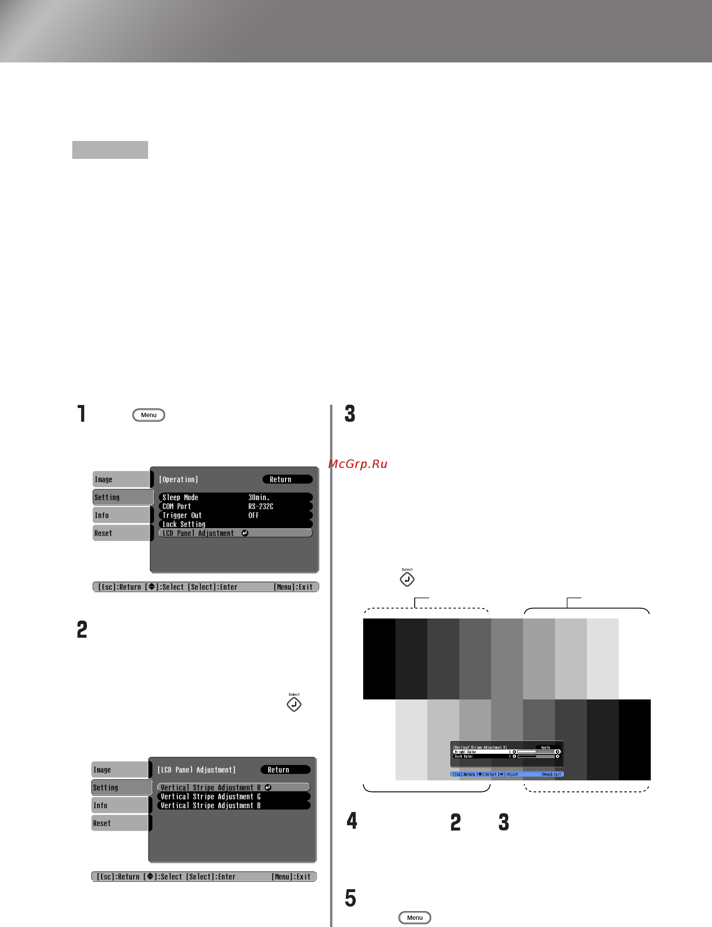 Epson EMP-TW200H [42/52] Adjusting lcd panel adjustment